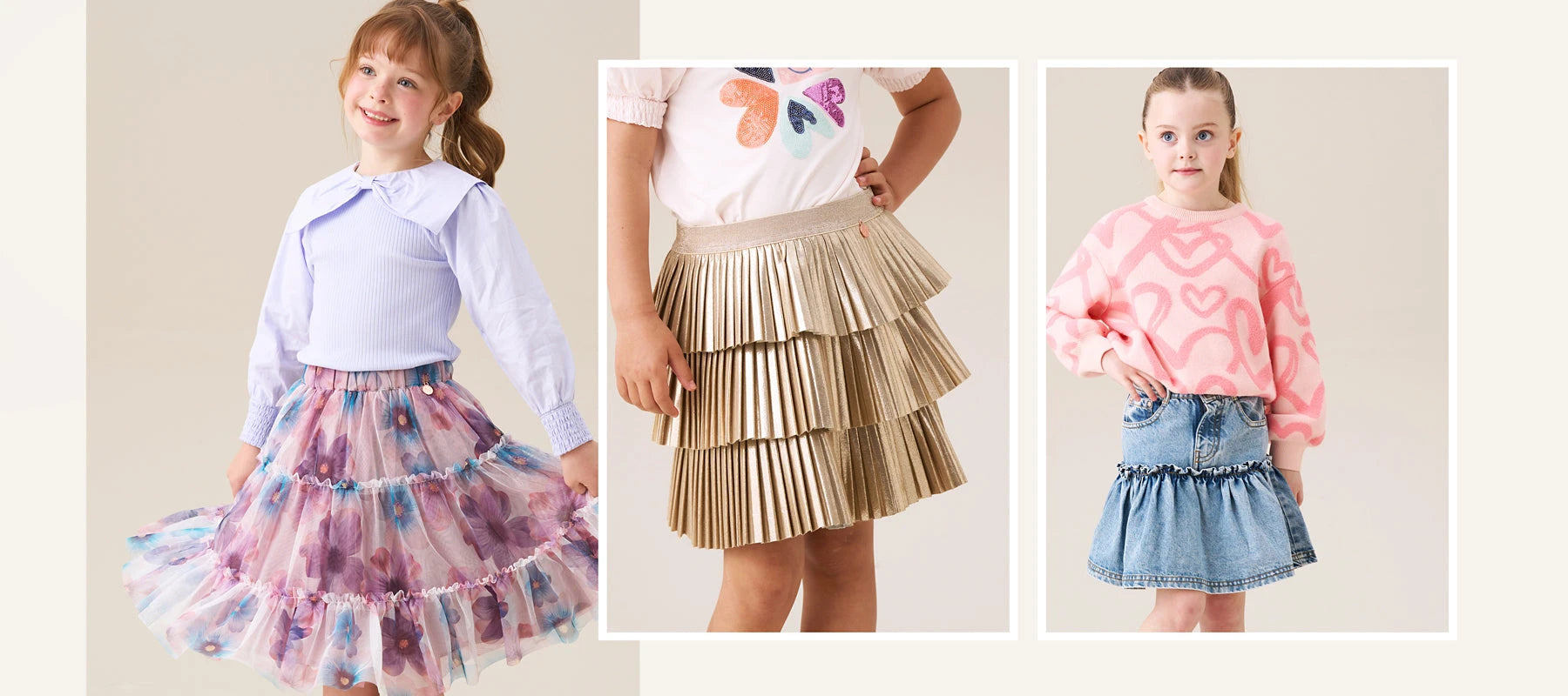 Girls shorts and skirts