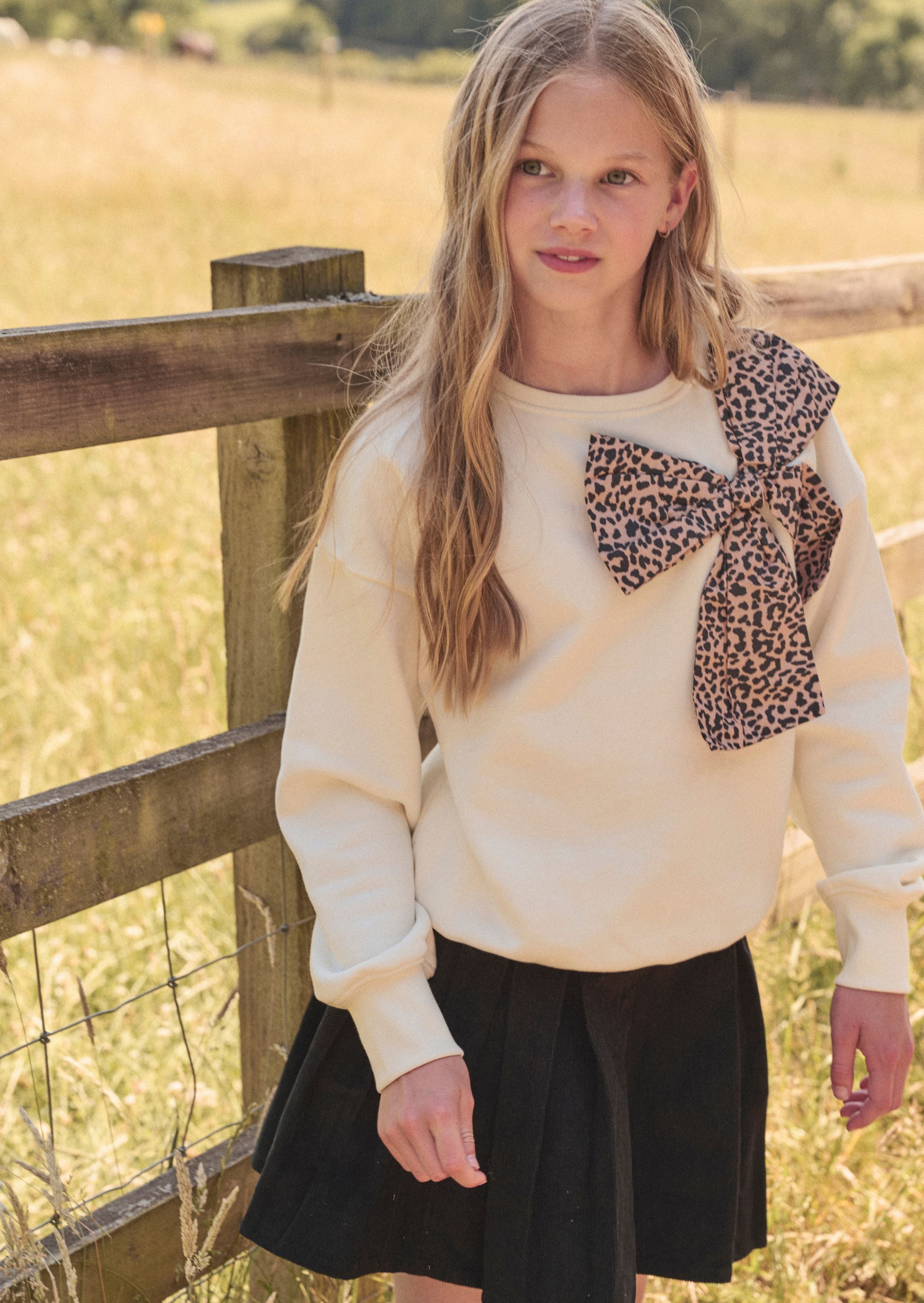 Paige Bow Shoulder Sweatshirt