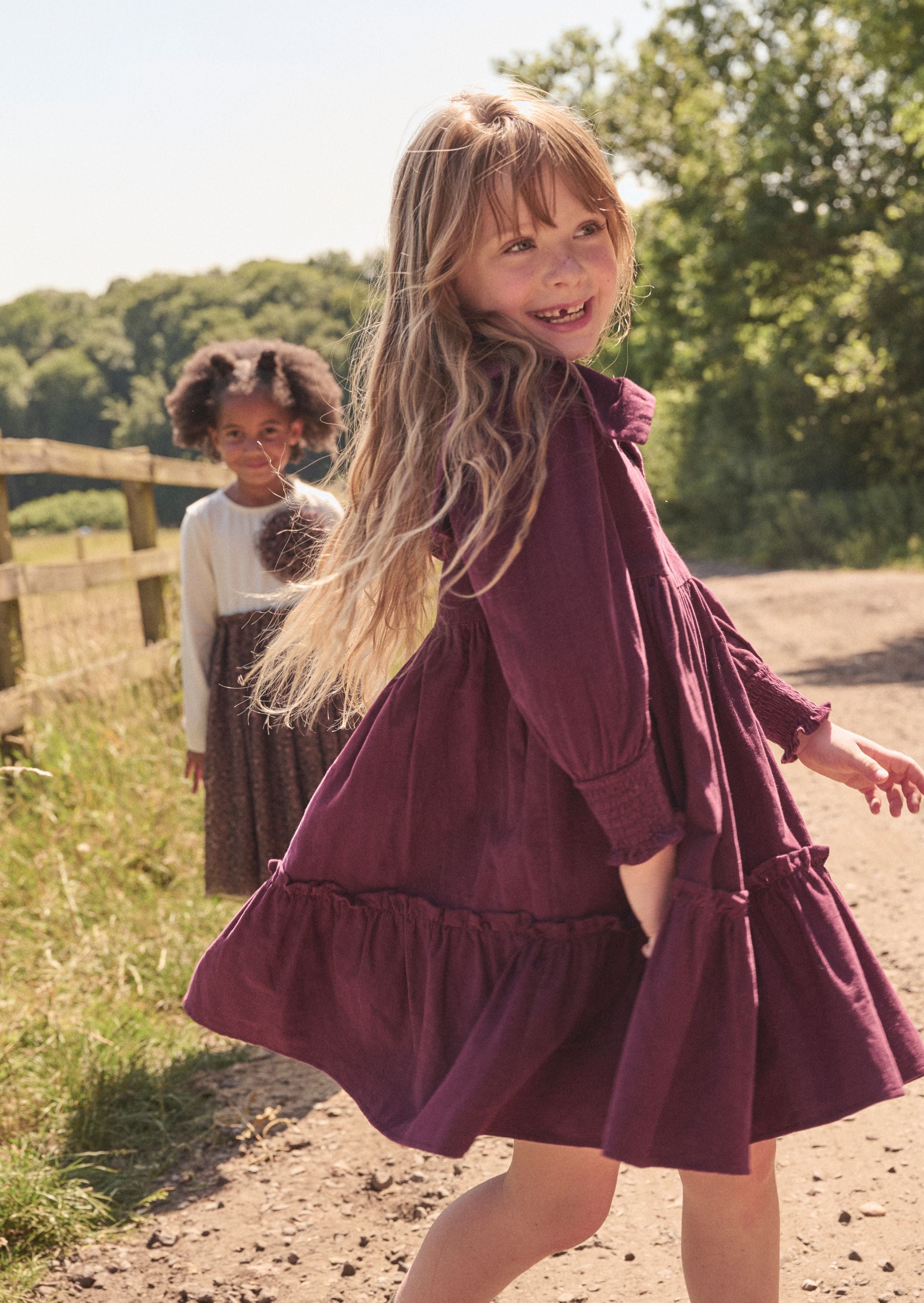 Ava Bow Collar Cord Dress
