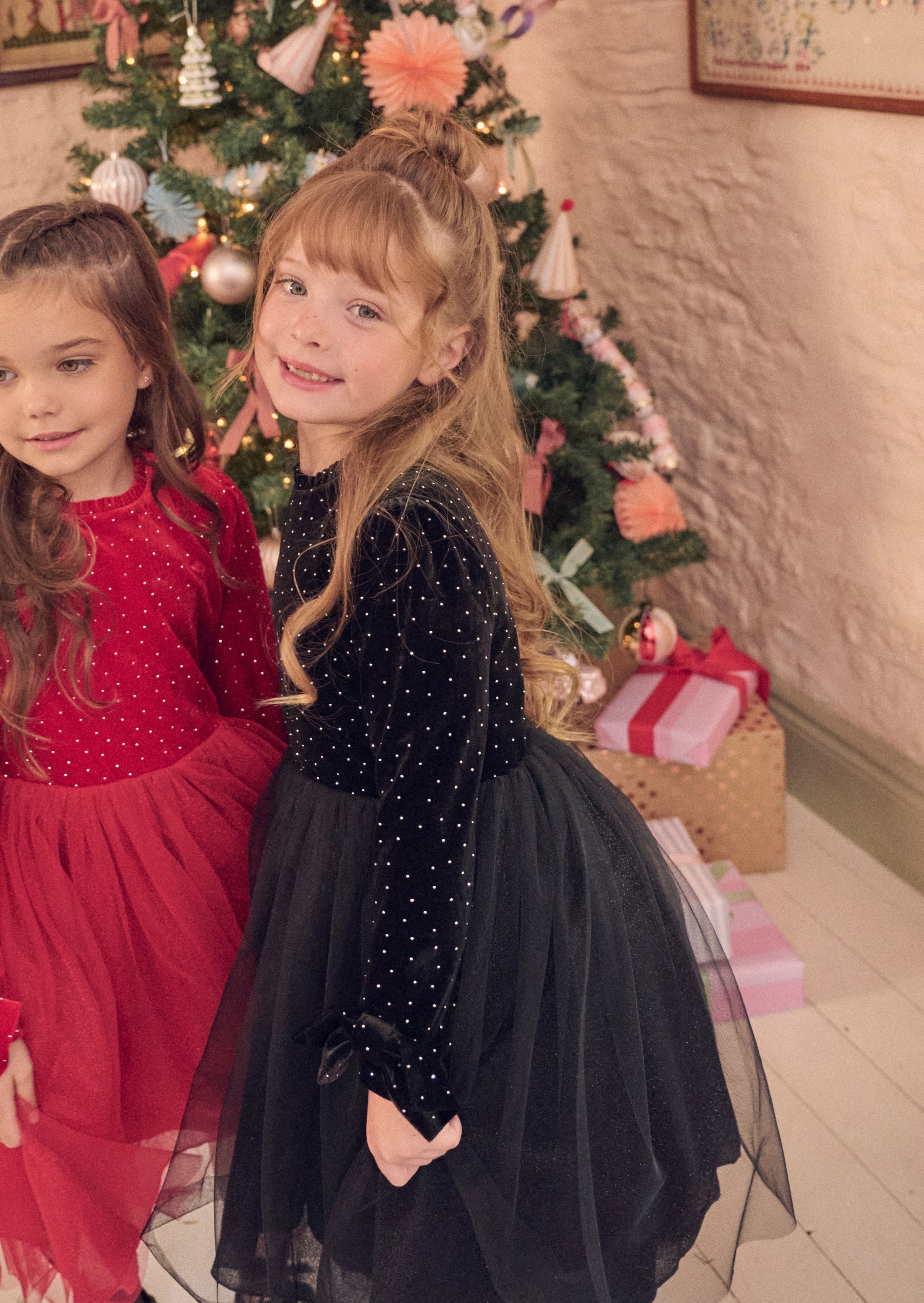 Elsie Velvet Tulle Dress