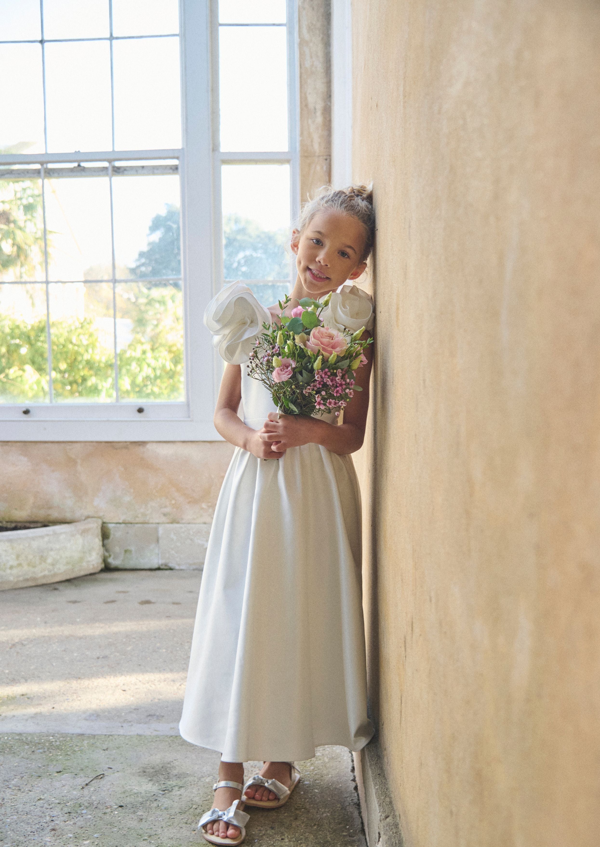 Coco Puff Sleeve Bow Back Dress