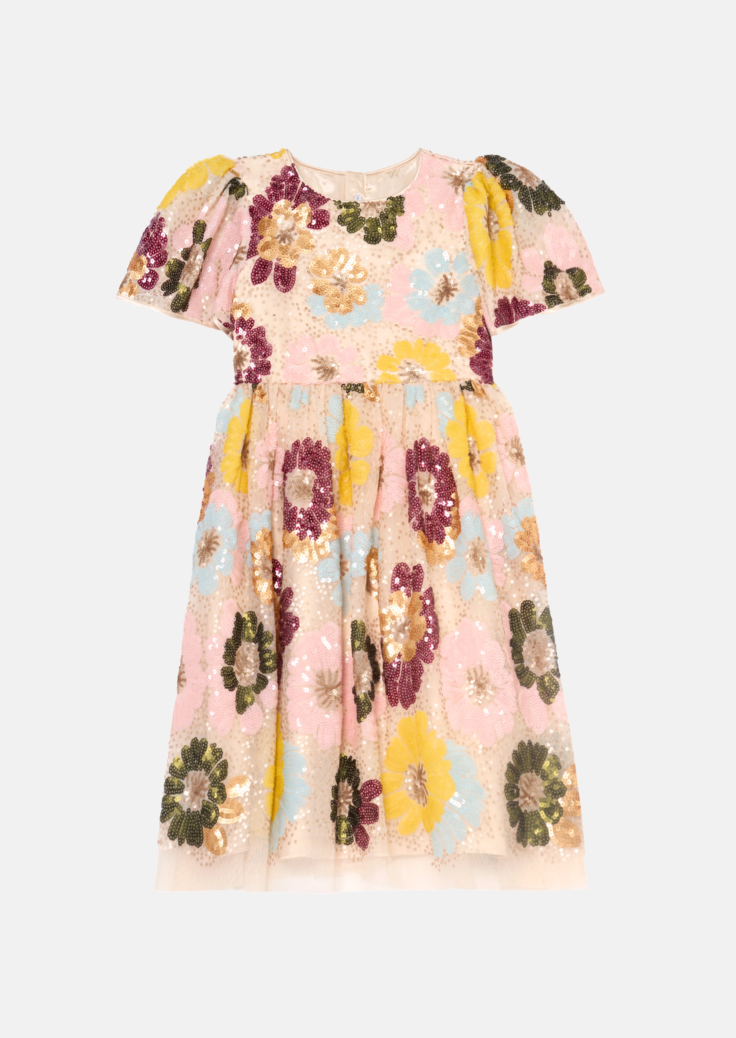 Verity Flower Sequin Dress