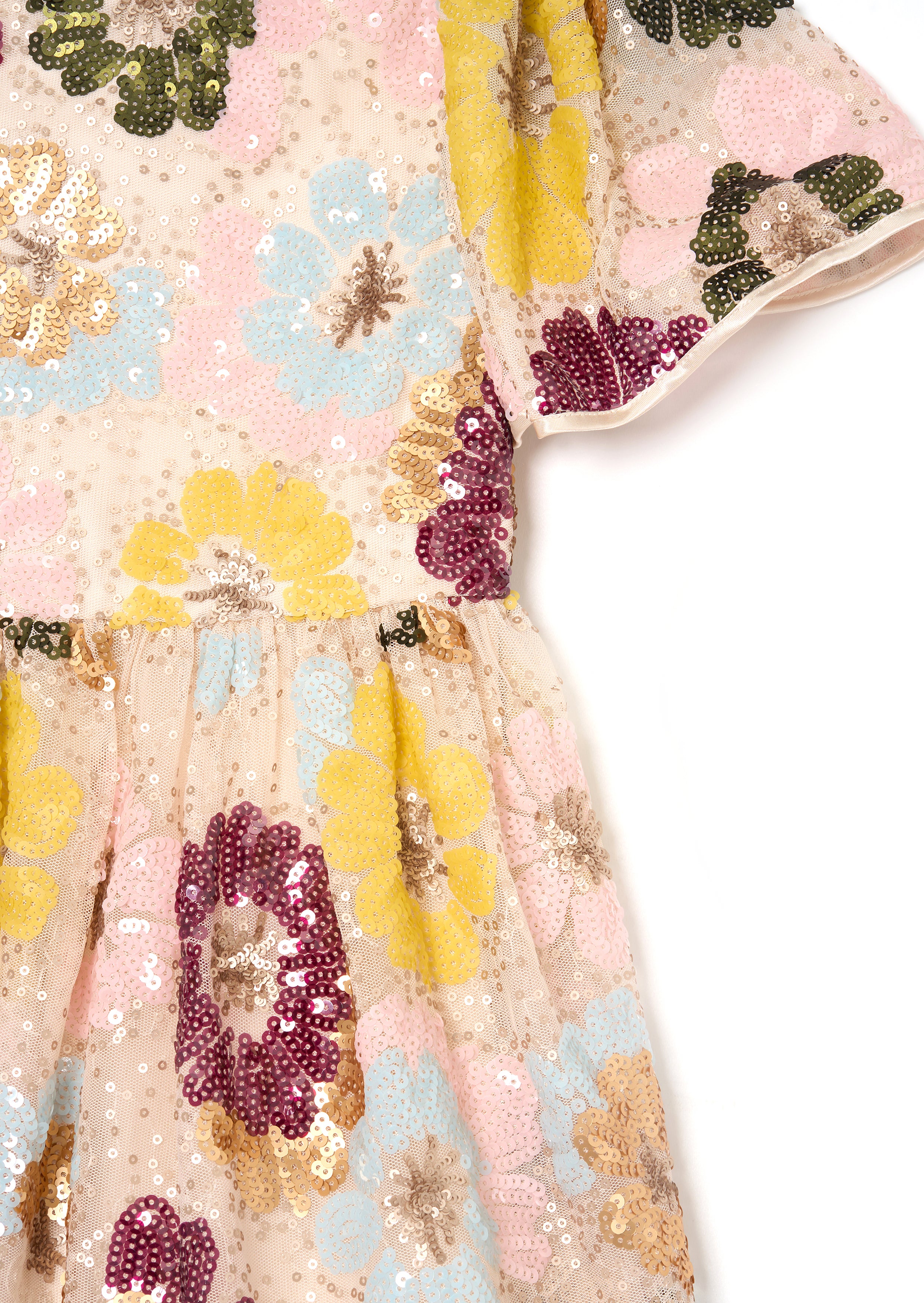 Verity Flower Sequin Dress