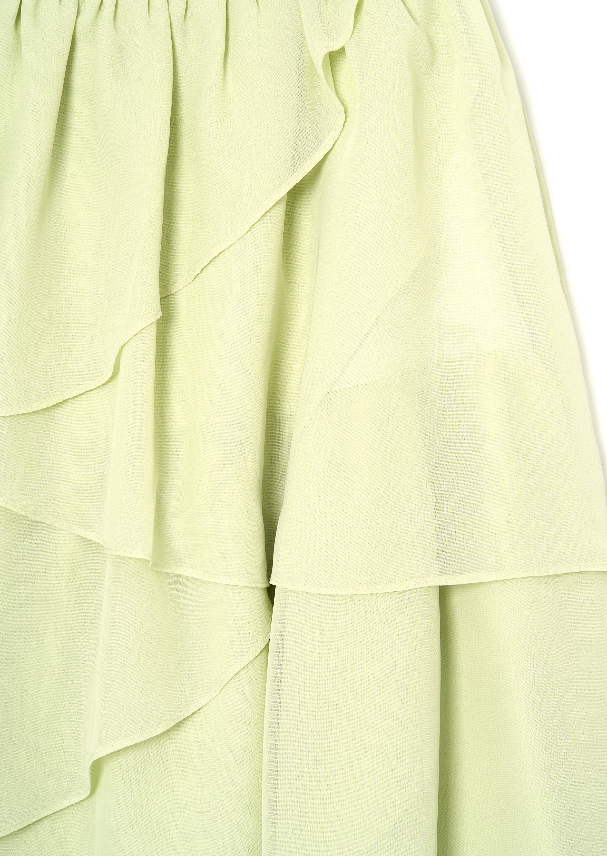 Letitia Sage Tiered Ruffle Dress