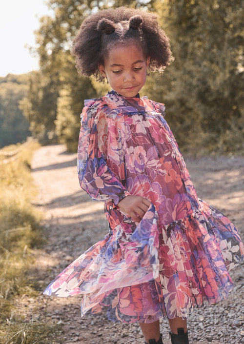 Robe en maille florale Eleanor