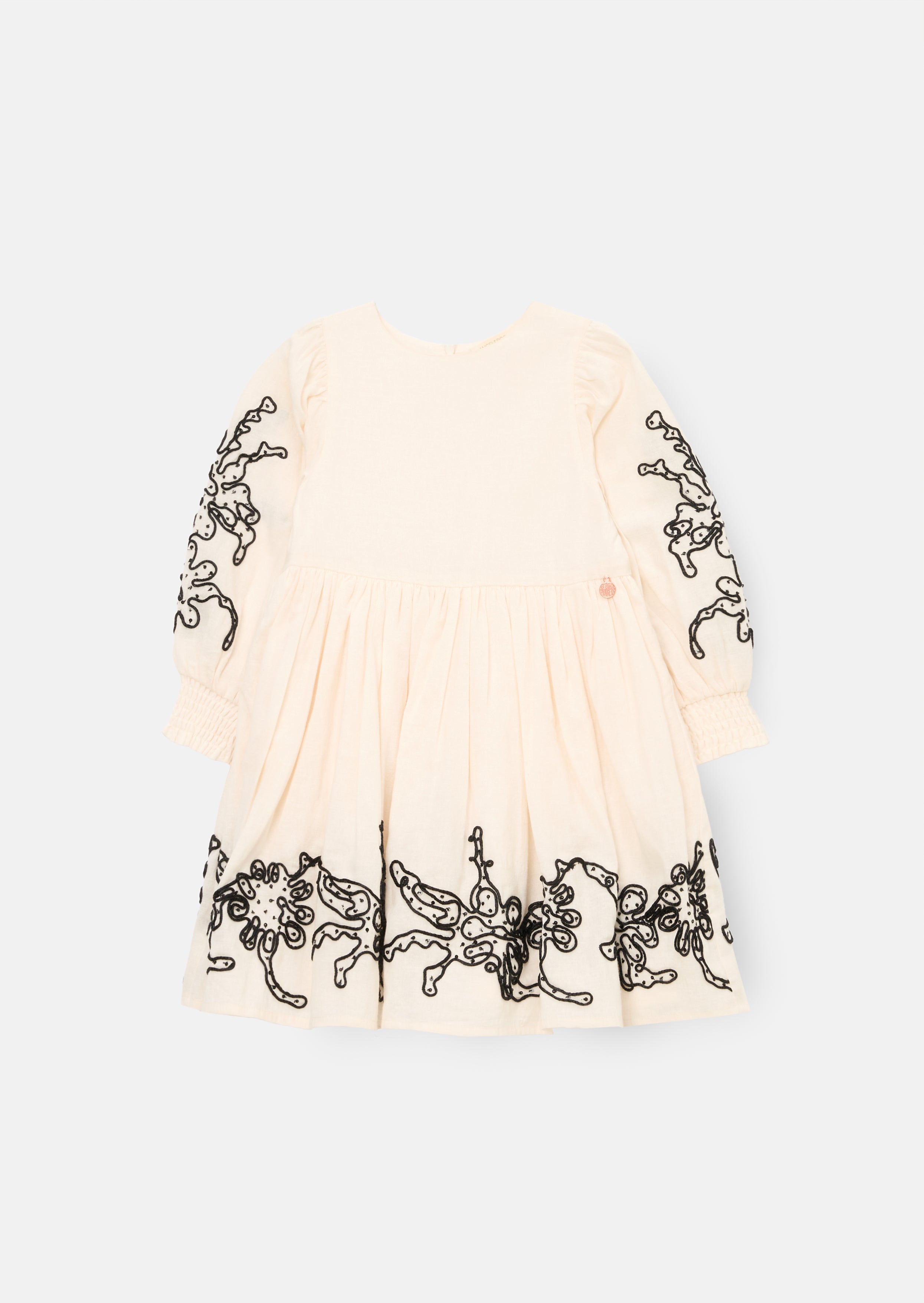 Reyna Embroidered Balloon Sleeve Dress