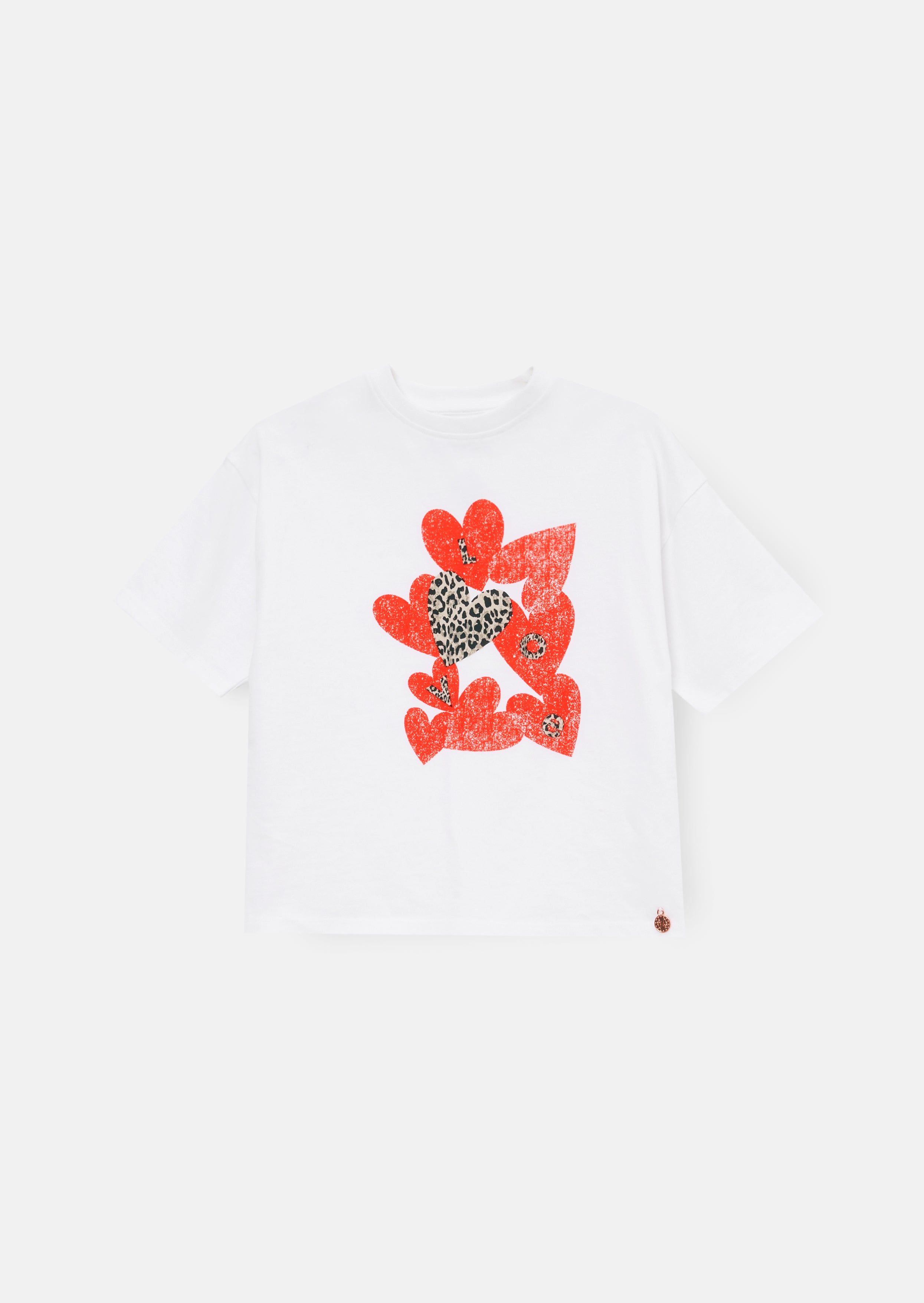 T-shirt oversize imprimé cœur Quinn