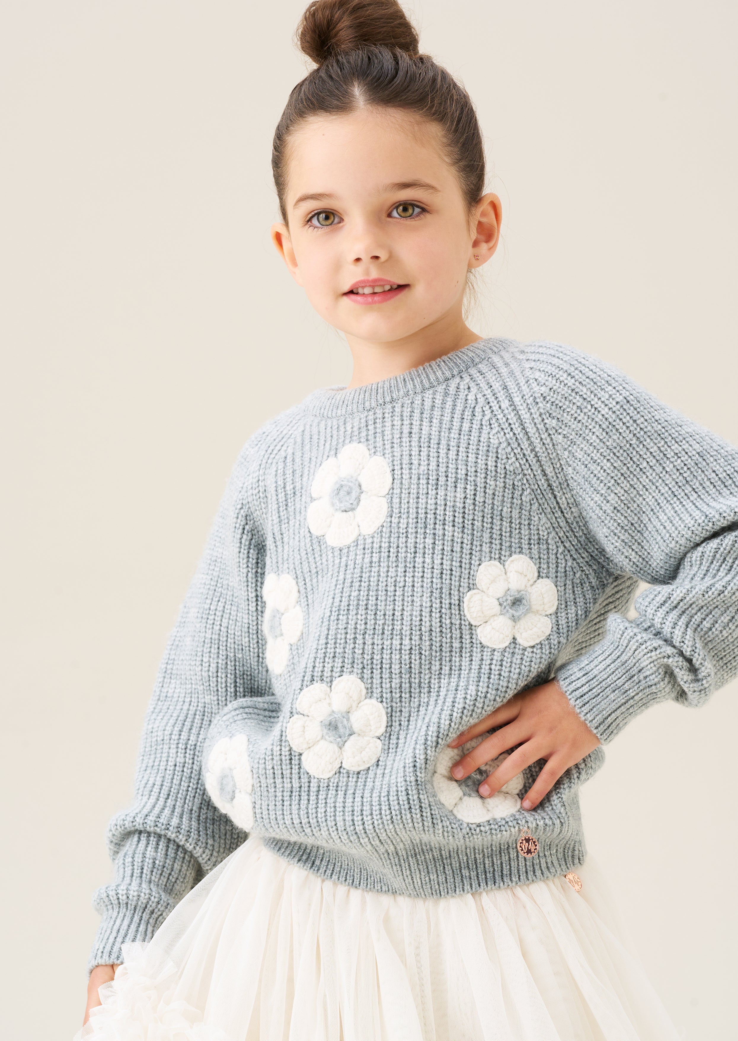 Rumi Embellished Flower Jumper