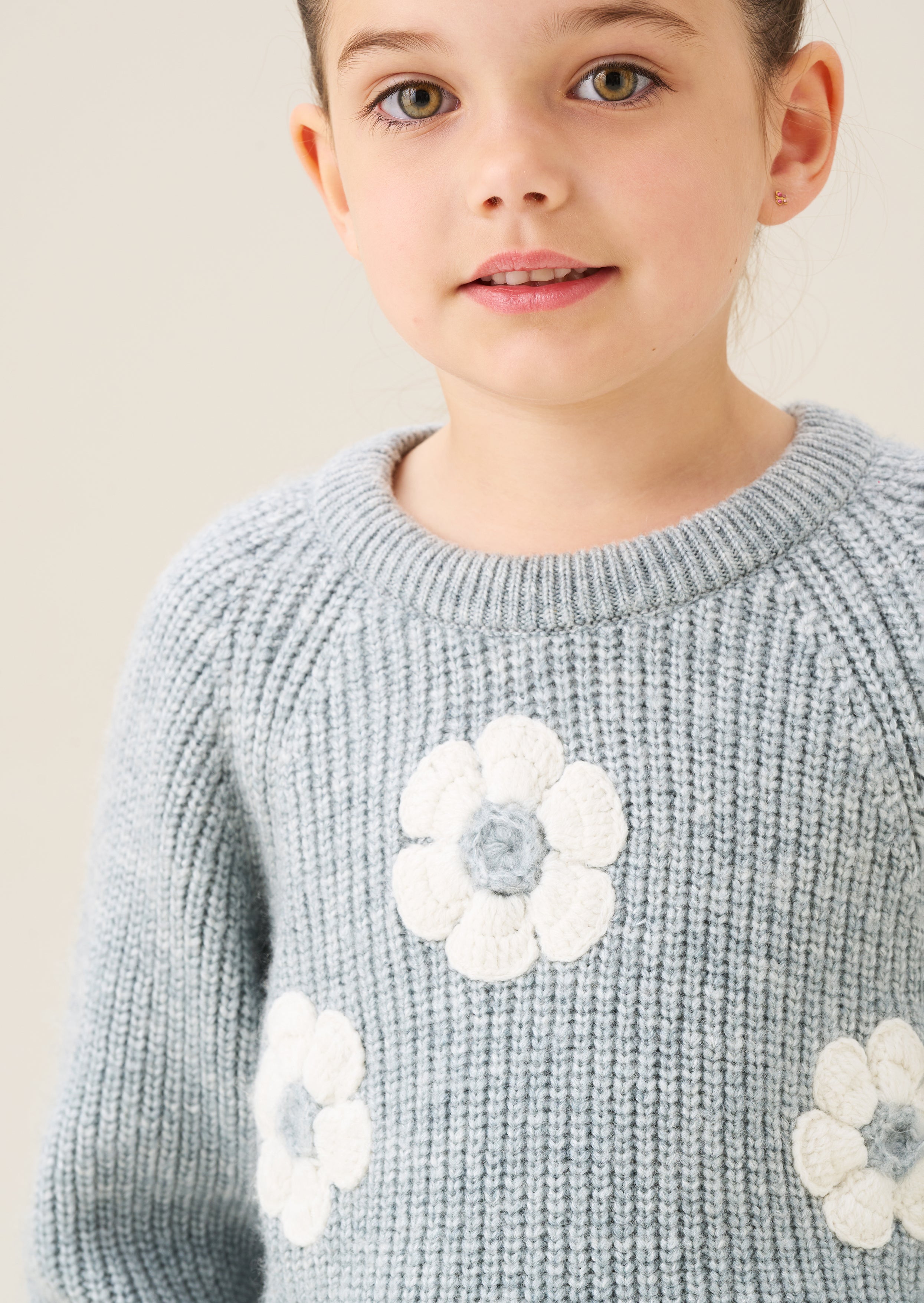 Pull orné de fleurs Rumi