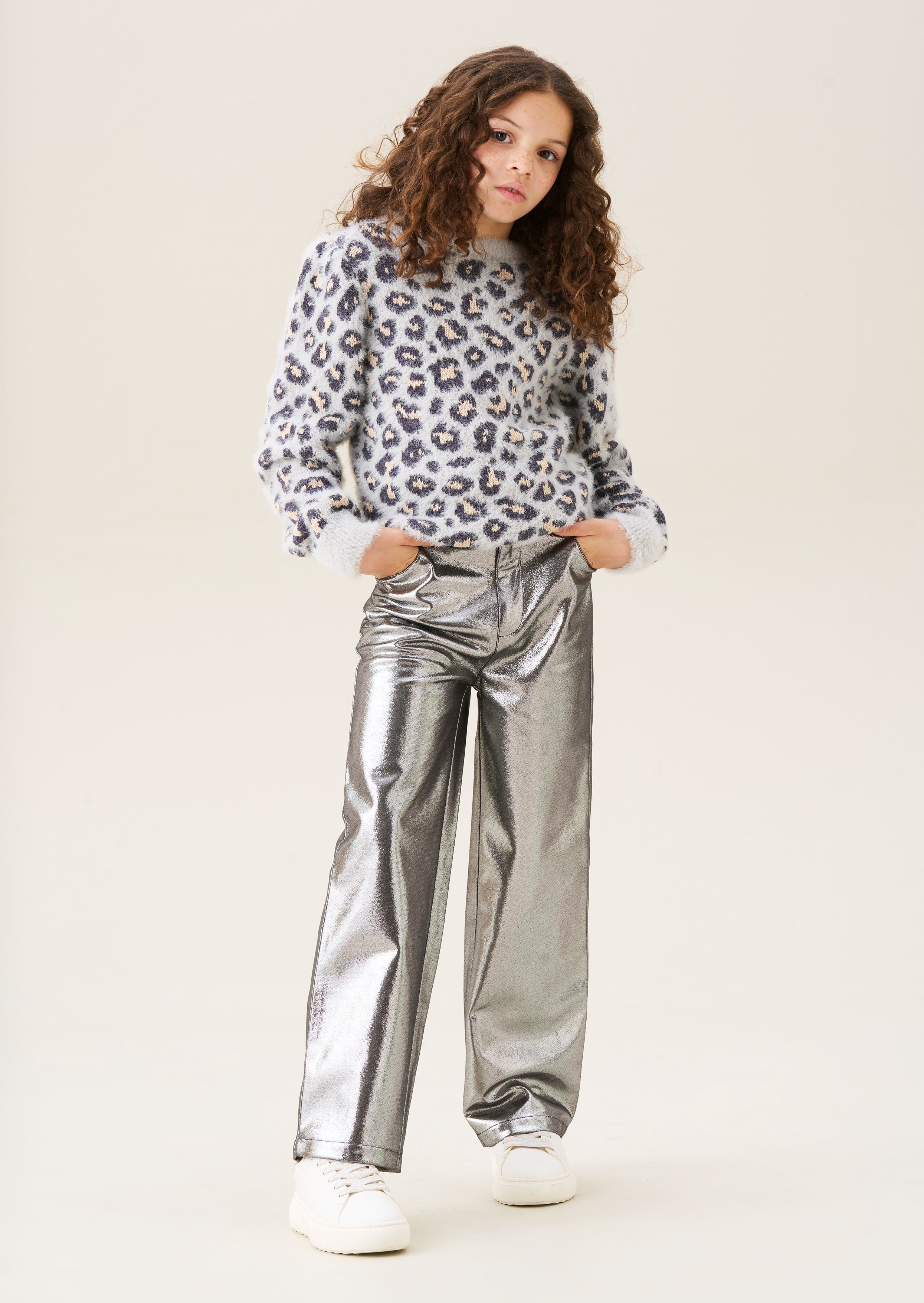 Ginny Leopard Wimpern Pullover