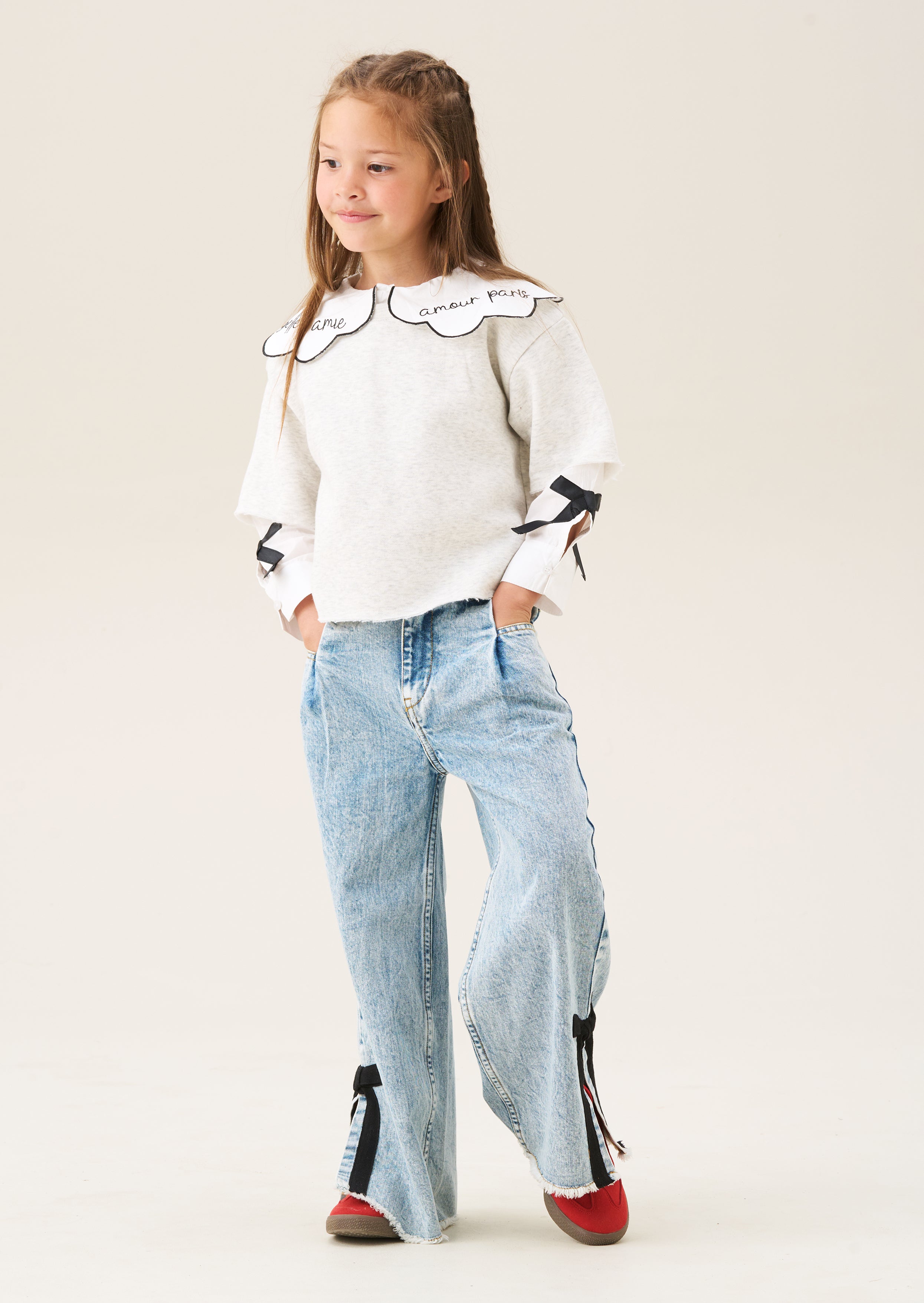 Haddie Mock Layered Shirt & Sweatshirt