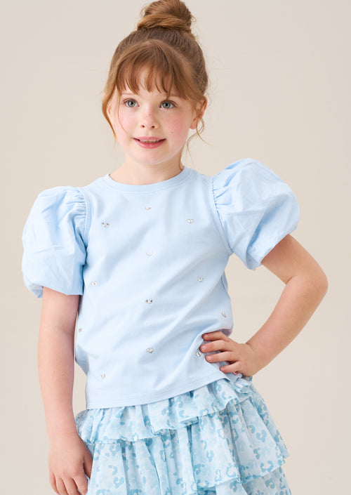 Reyna Diamonte Puff Sleeve Tee