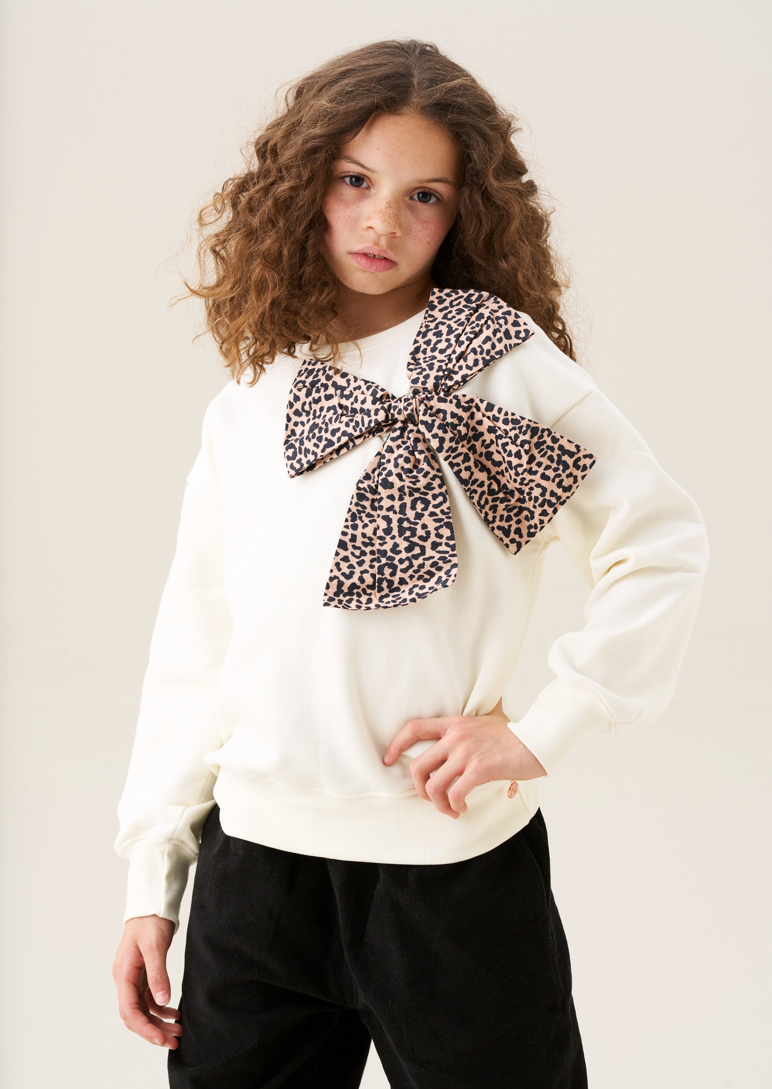 Paige Bow Shoulder Sweatshirt