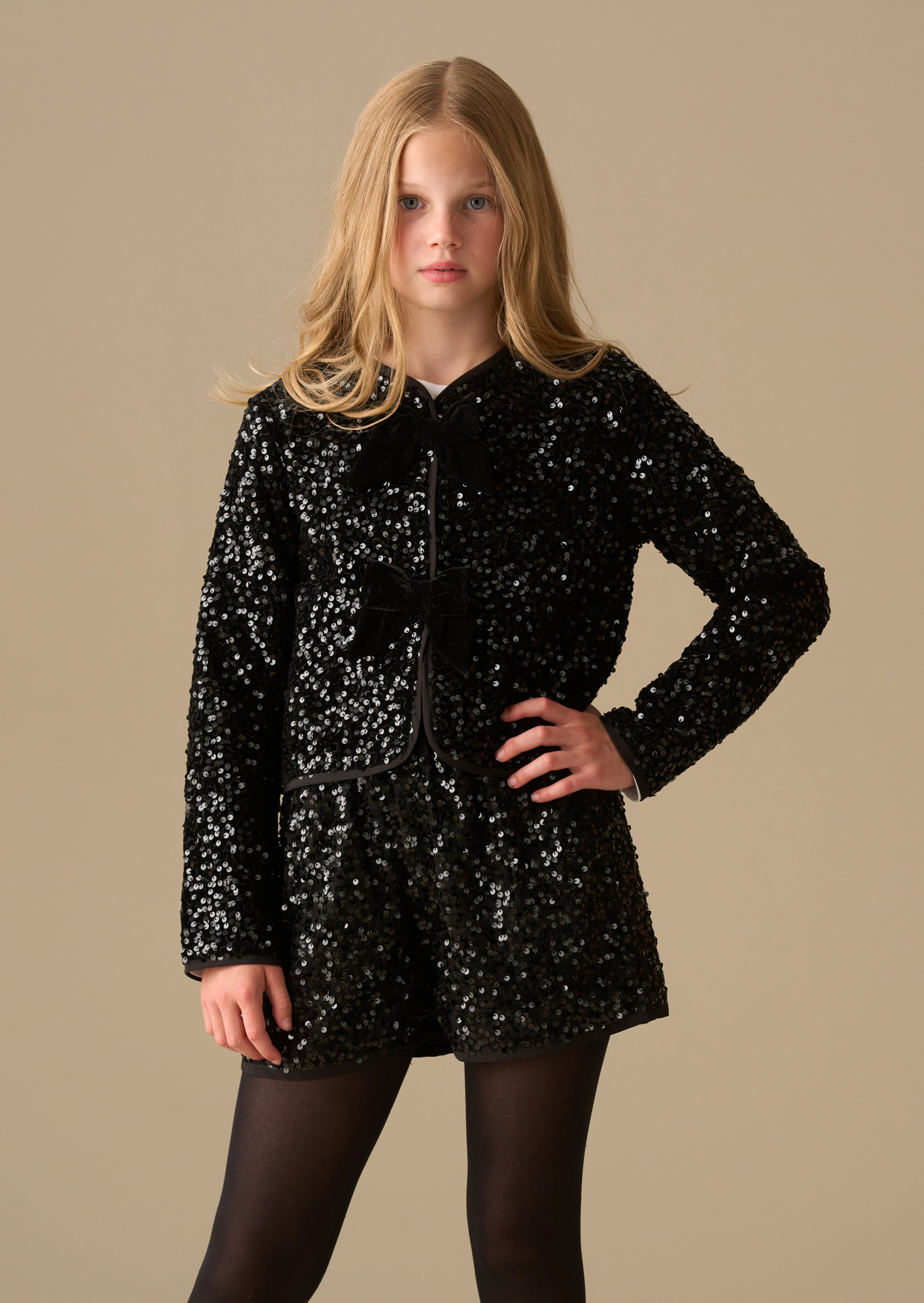 Leona Mesh Sequin Short
