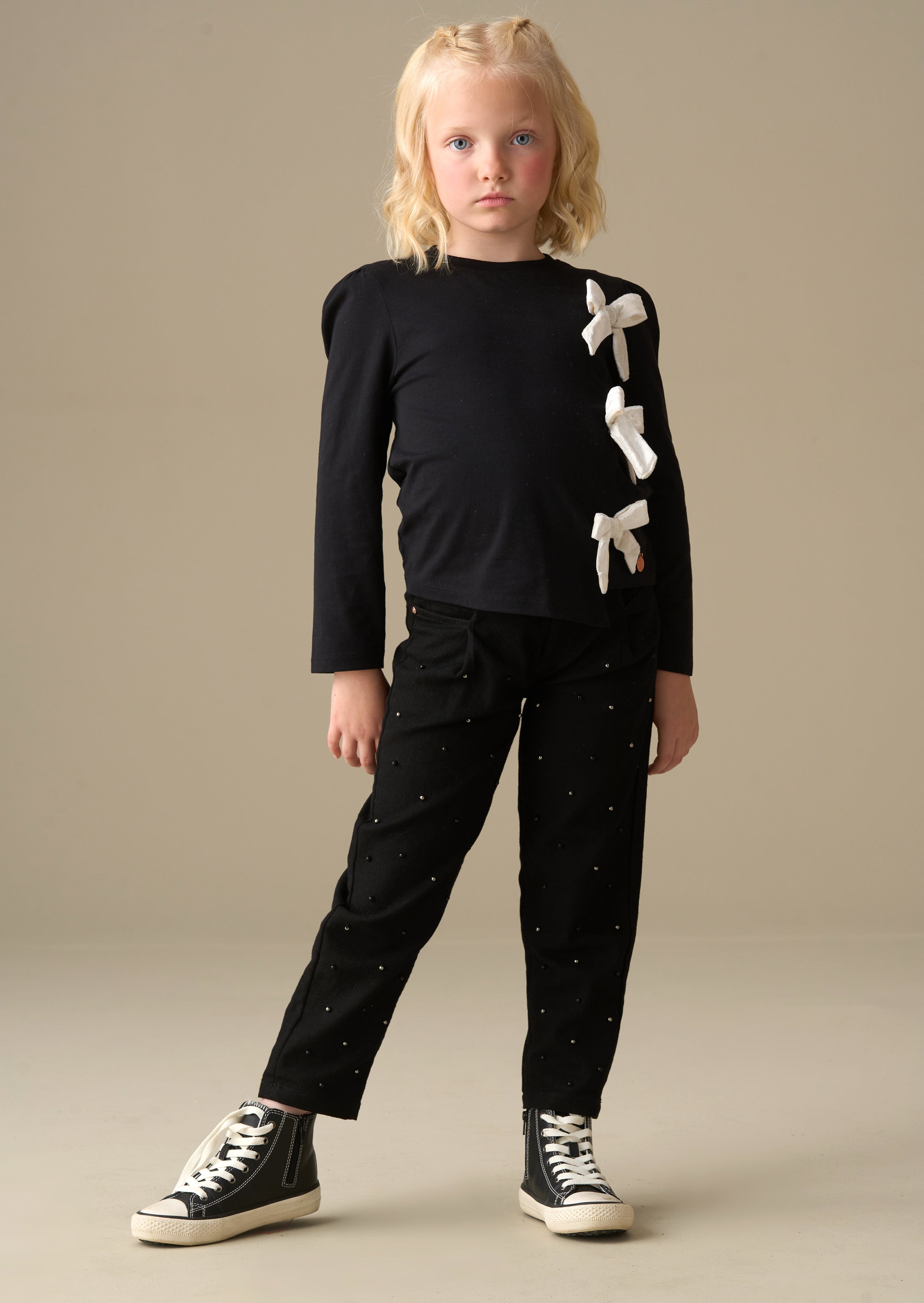 Aylie Beaded Barrel Leg Jean