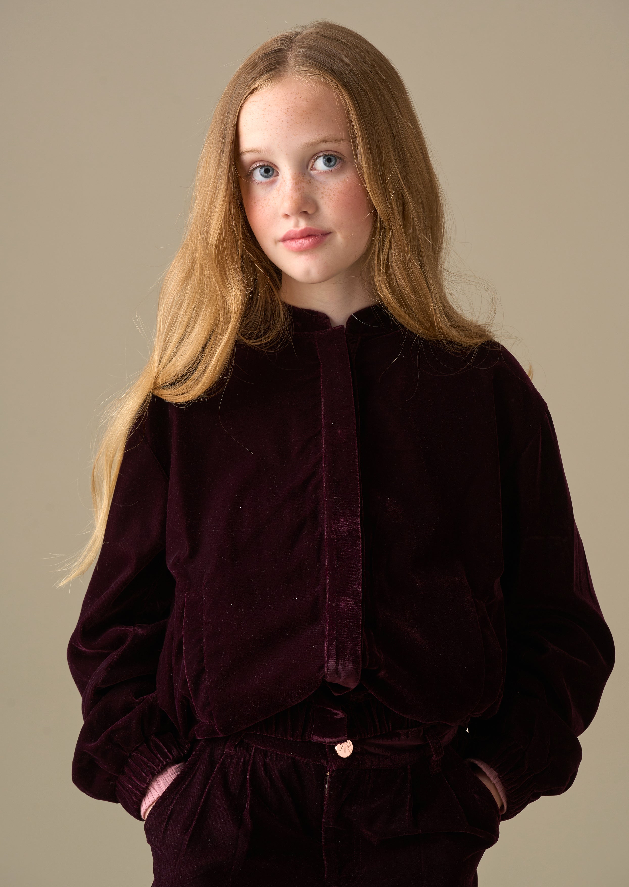 Chloe Velvet Bomber Jacket