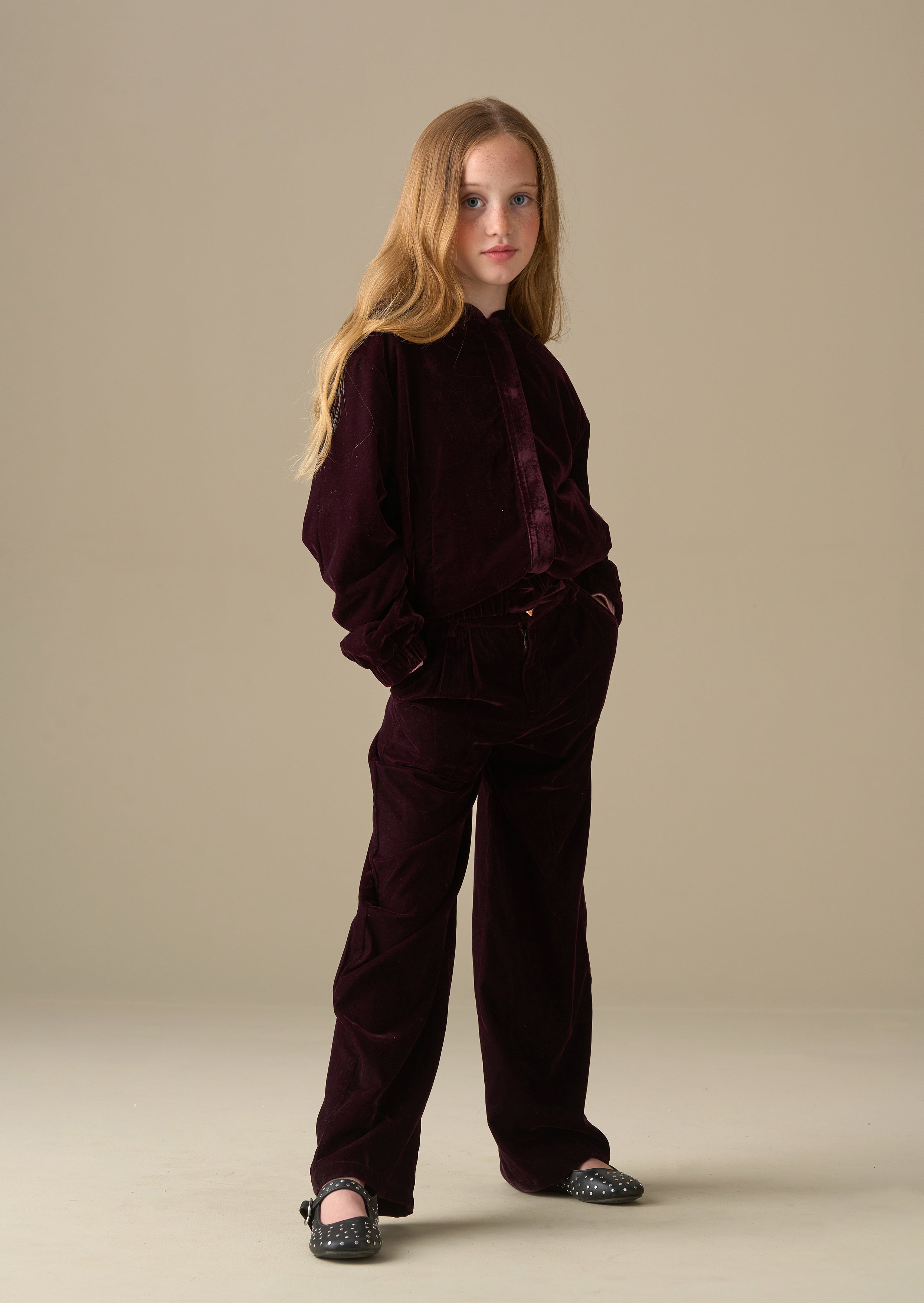 Chloe Velvet Wide Leg Trousers