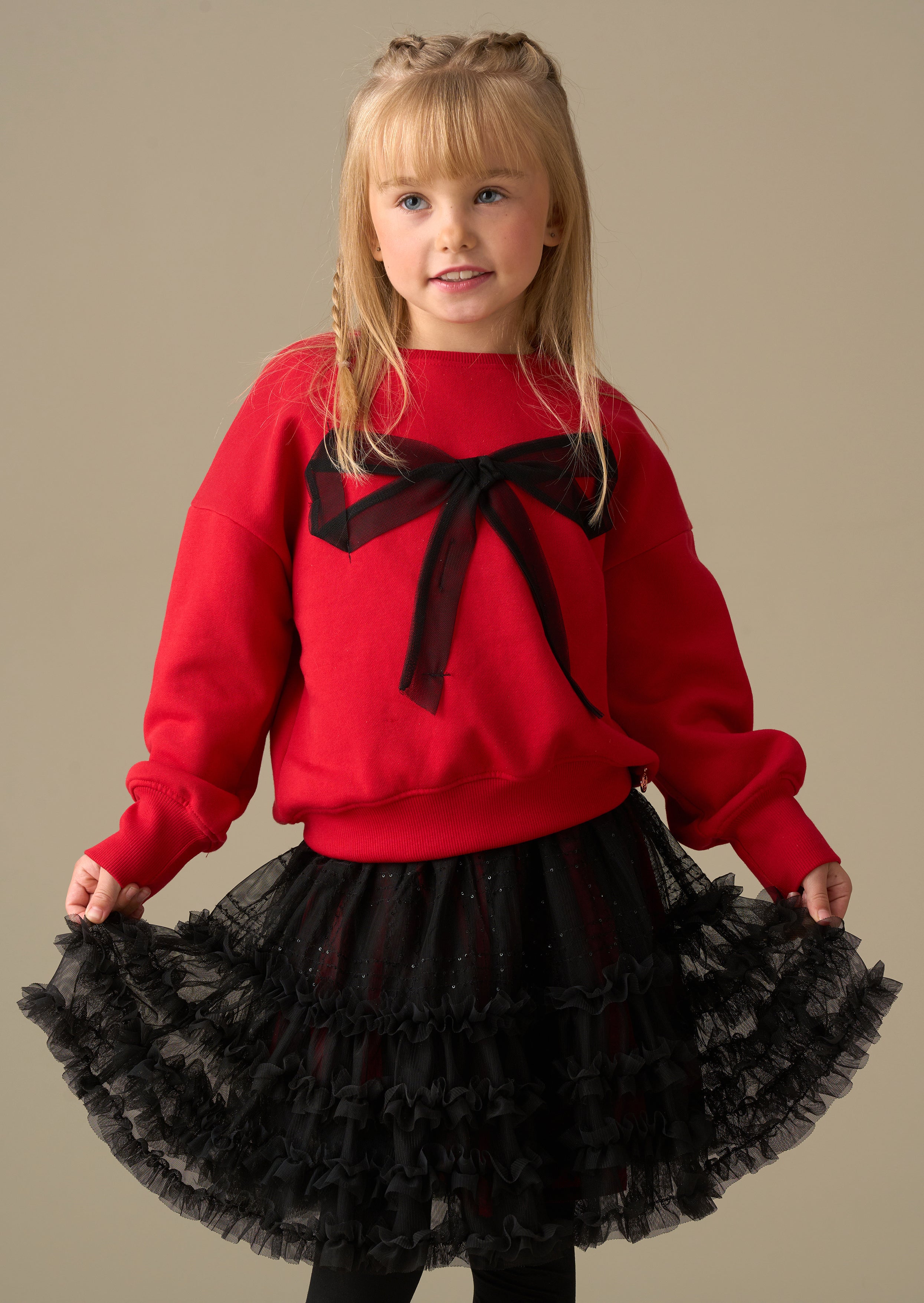 Freya Mesh Bow Sweat