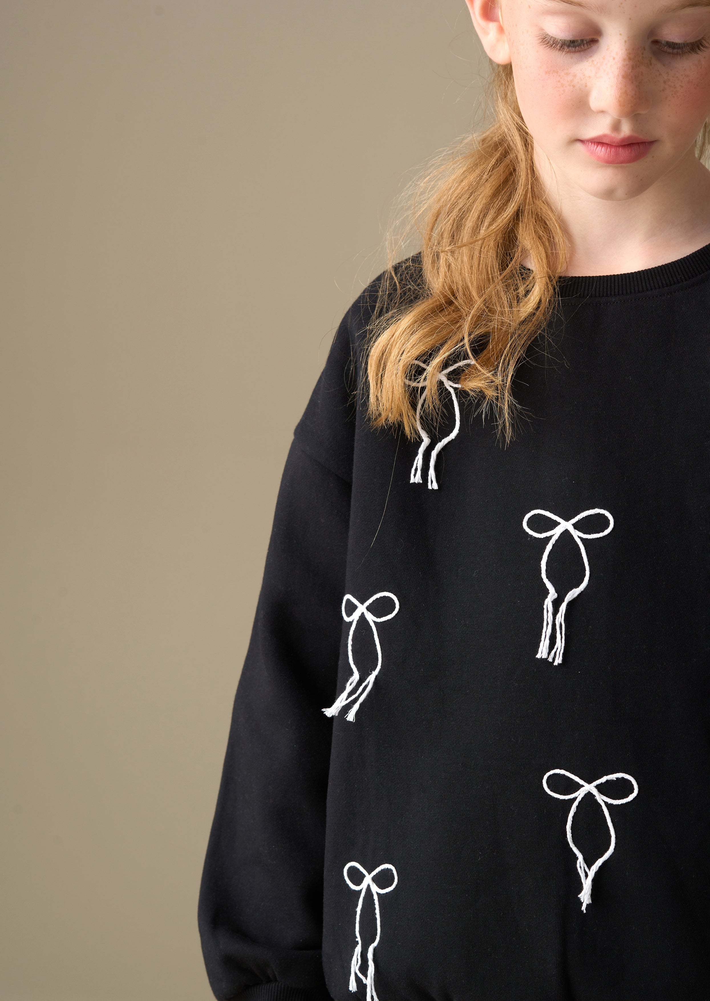 Imogen Embroidered Bow Sweat