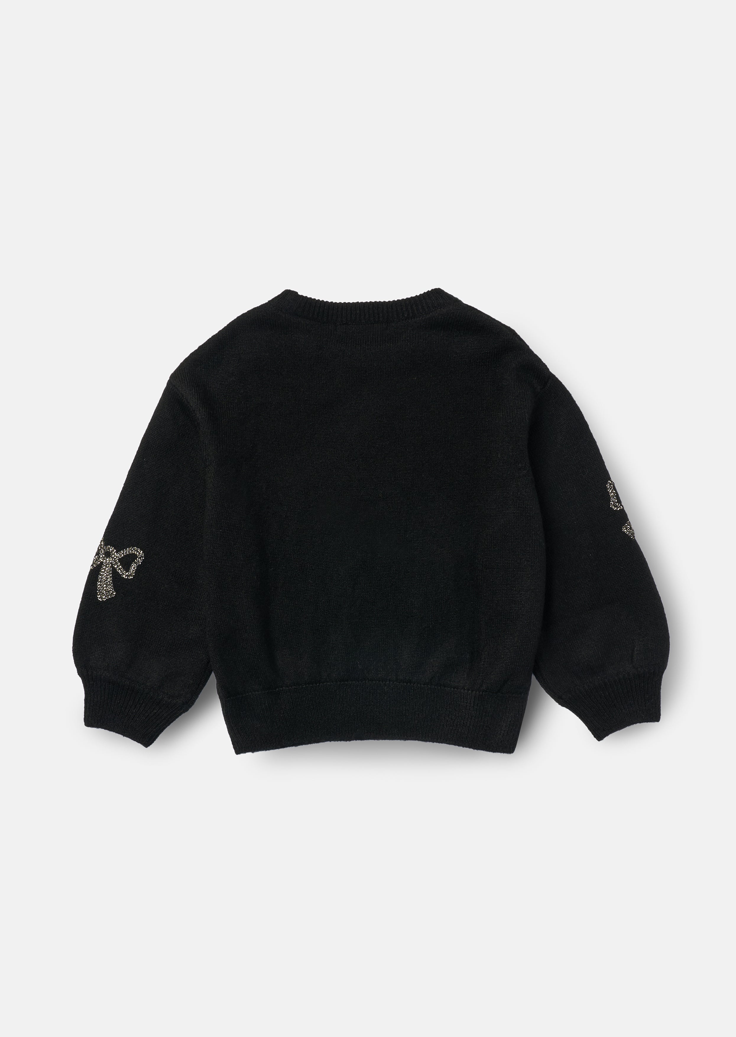 Anna Sequin Bow Jumper