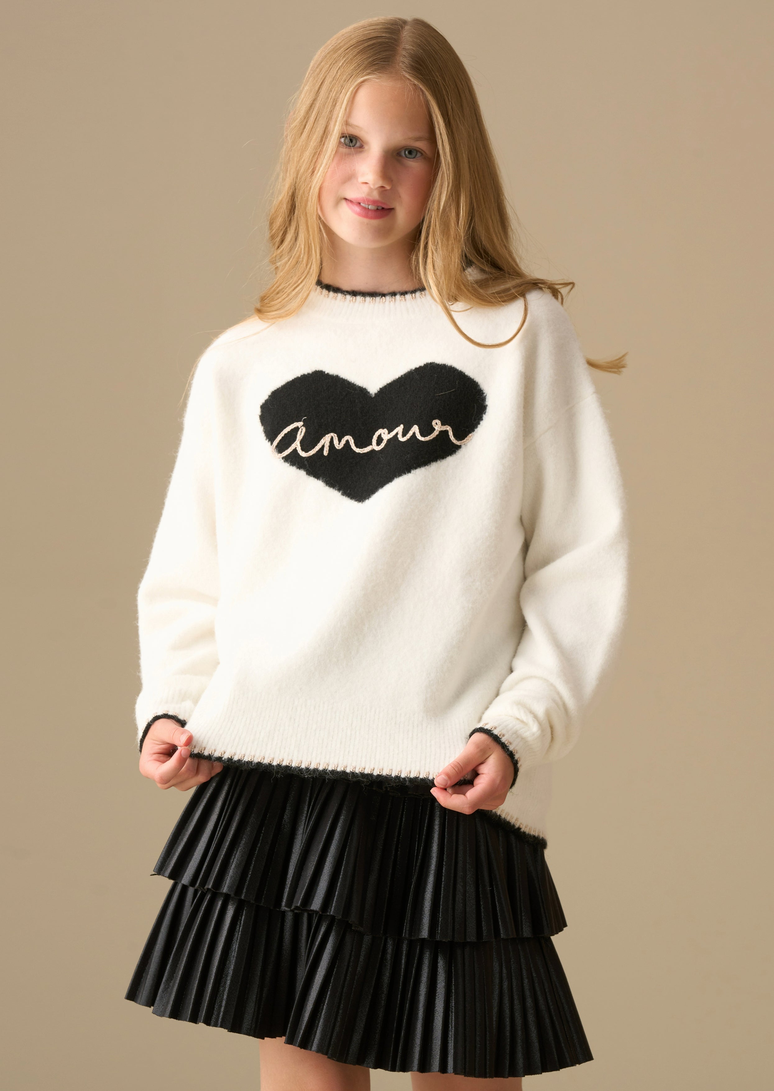 Callie Amour Herz Pullover