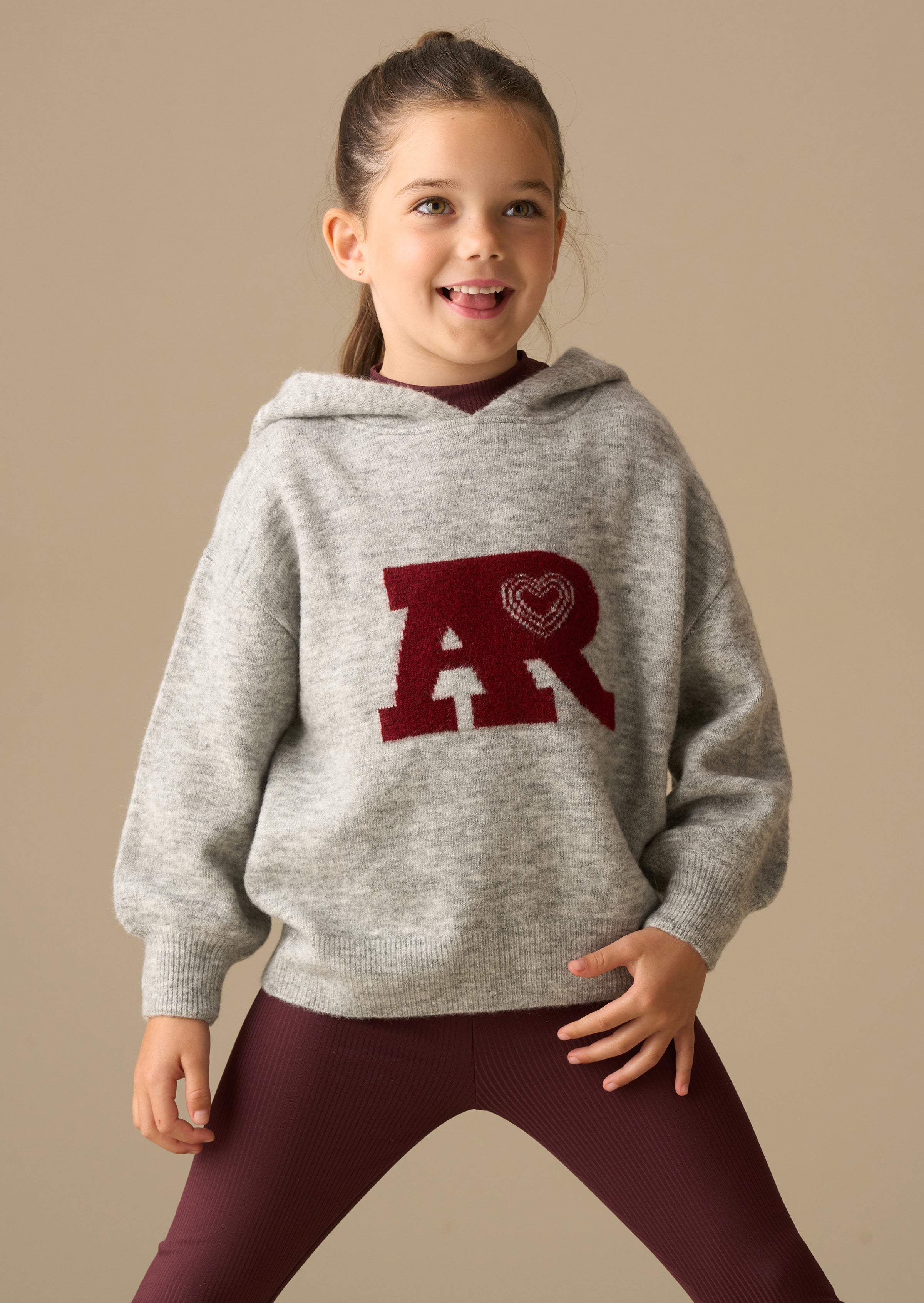 Taylor Active Knitted Hooded Jumper