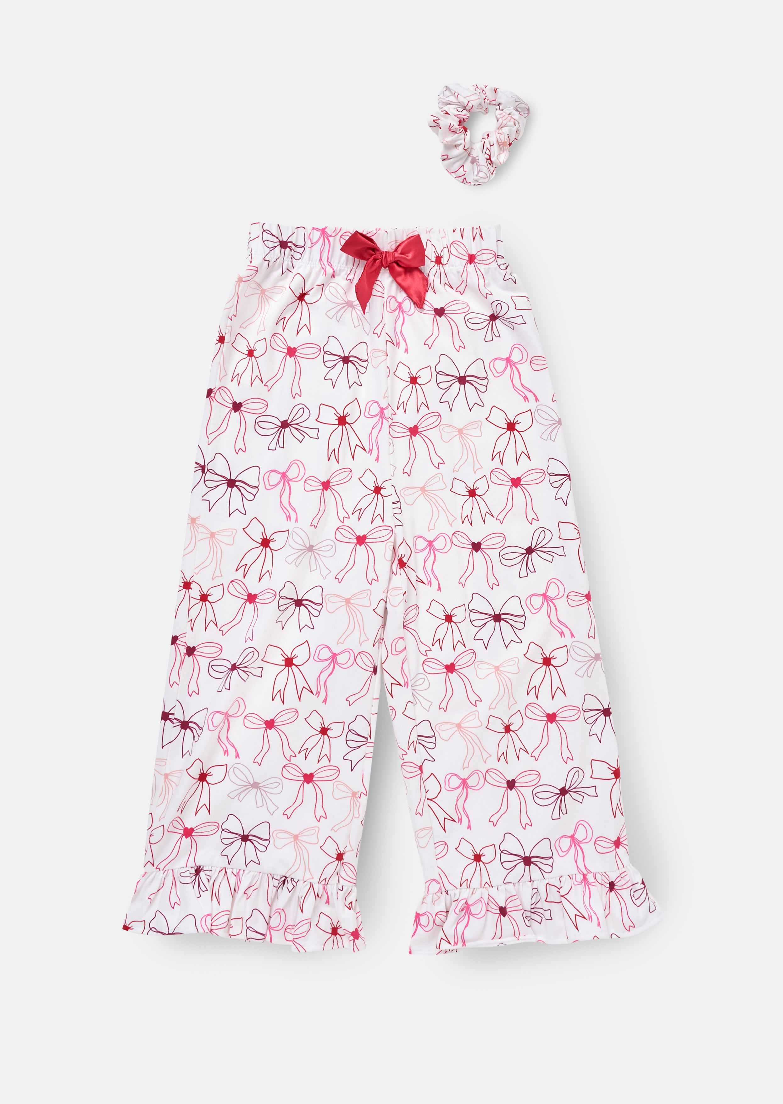 Betty Bow Print Frill PJs