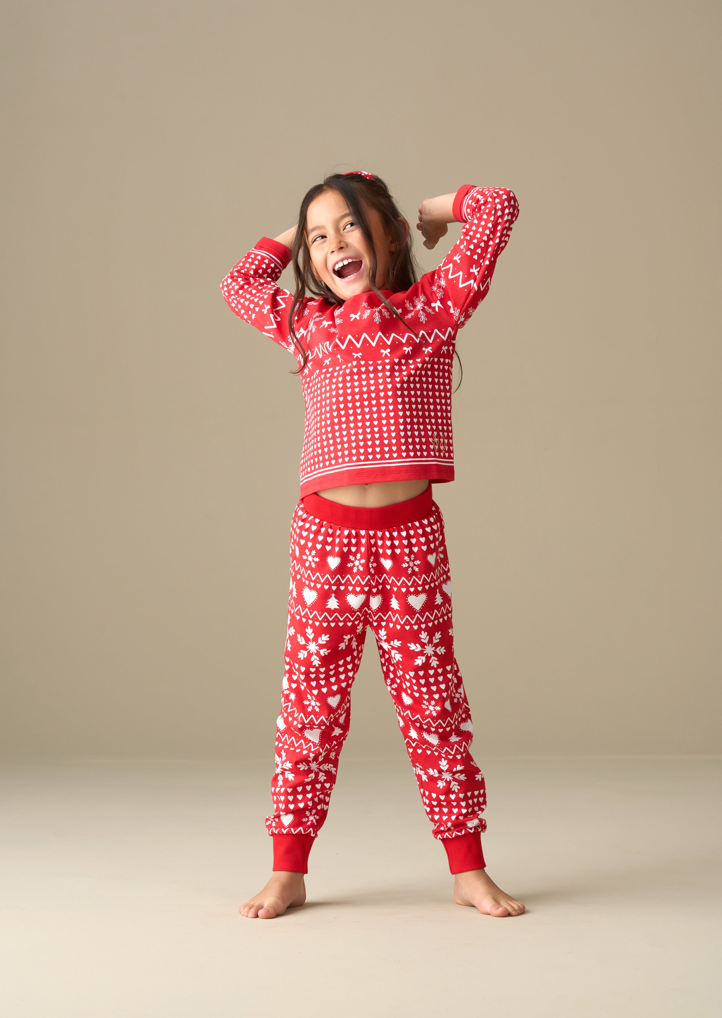 Fern Red Fairisle PJs