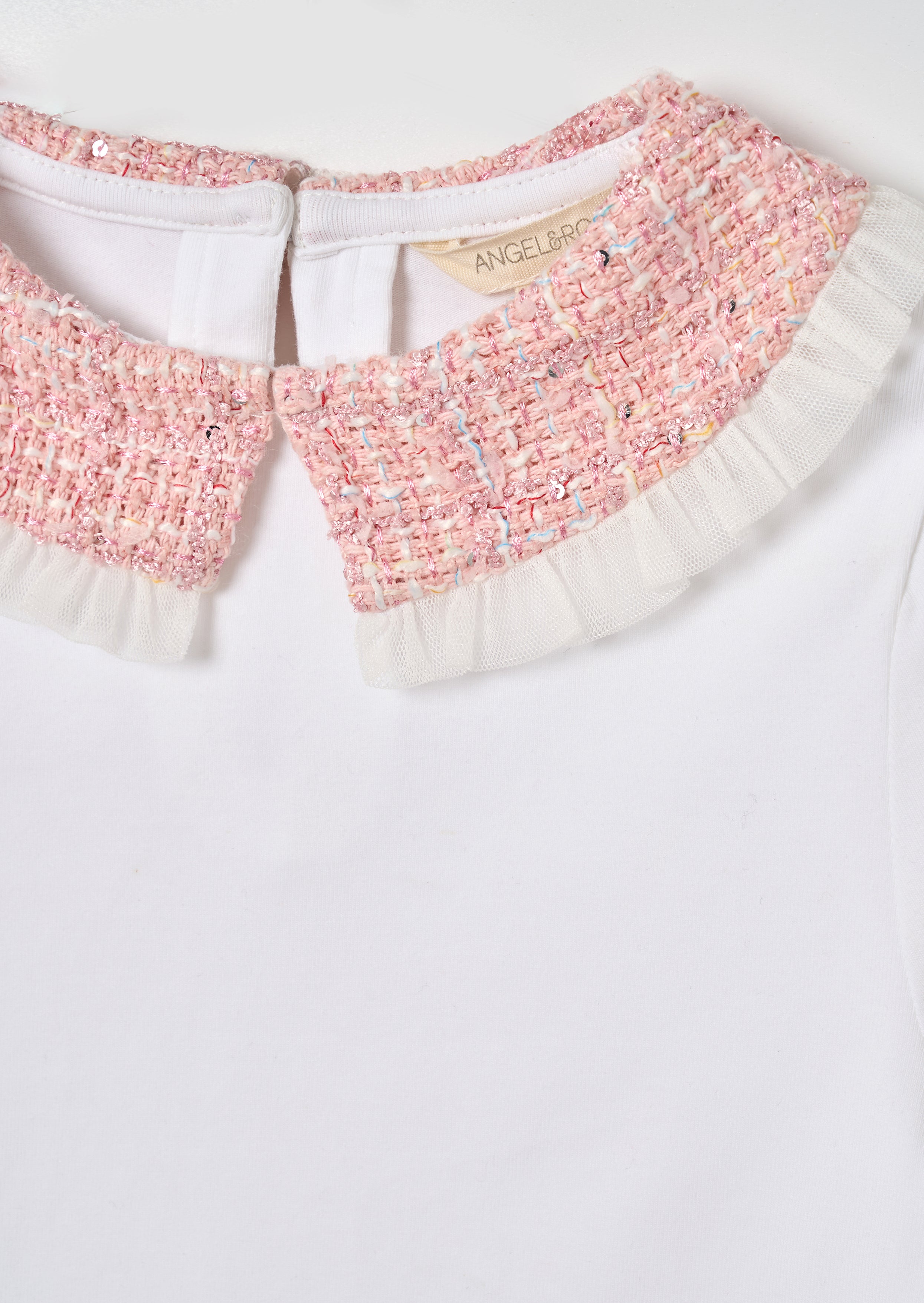 Faye Tweed Collar Ls Top