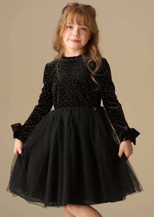 Robe en tulle velours Elsie