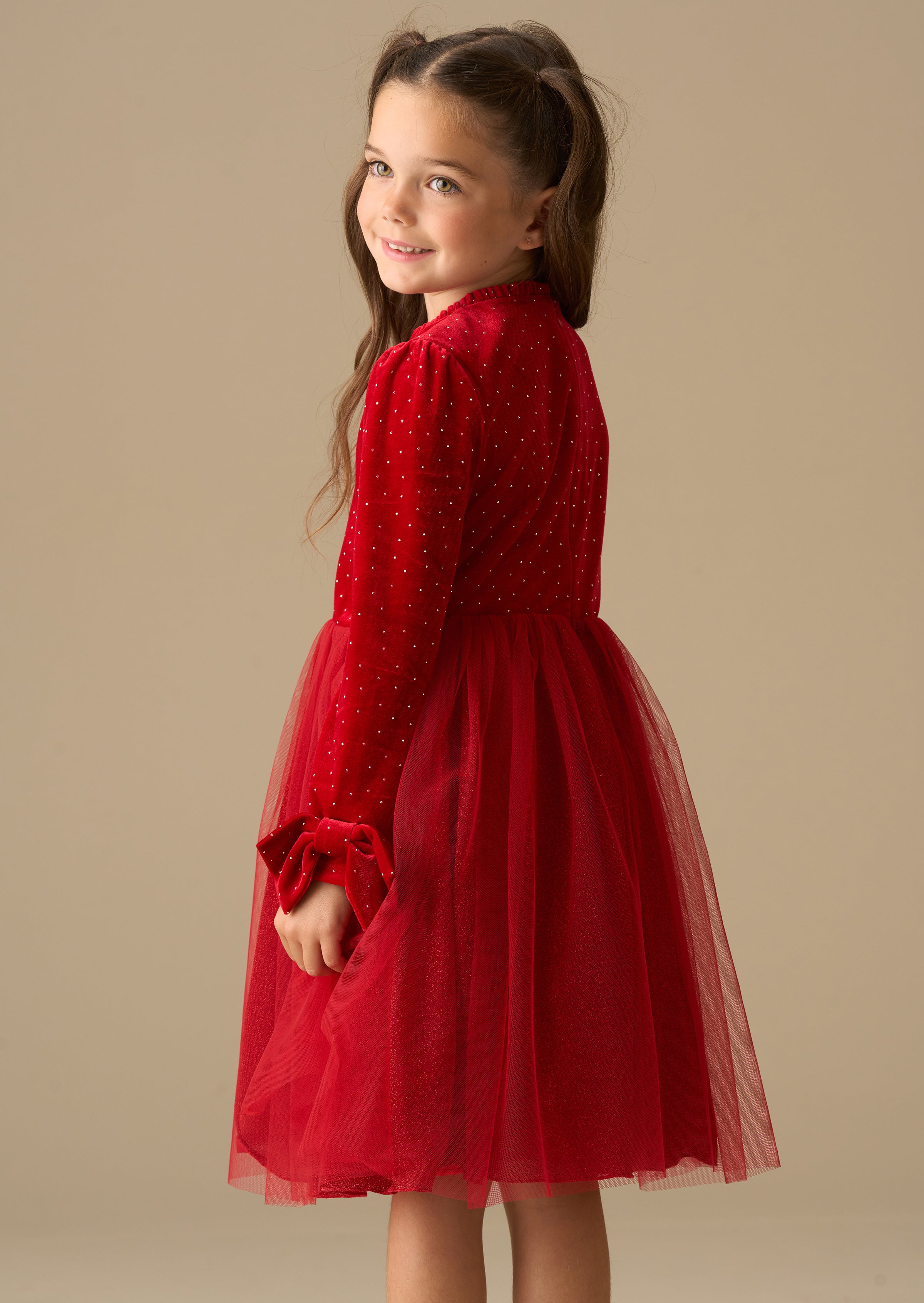 Elsie Velvet Tulle Dress