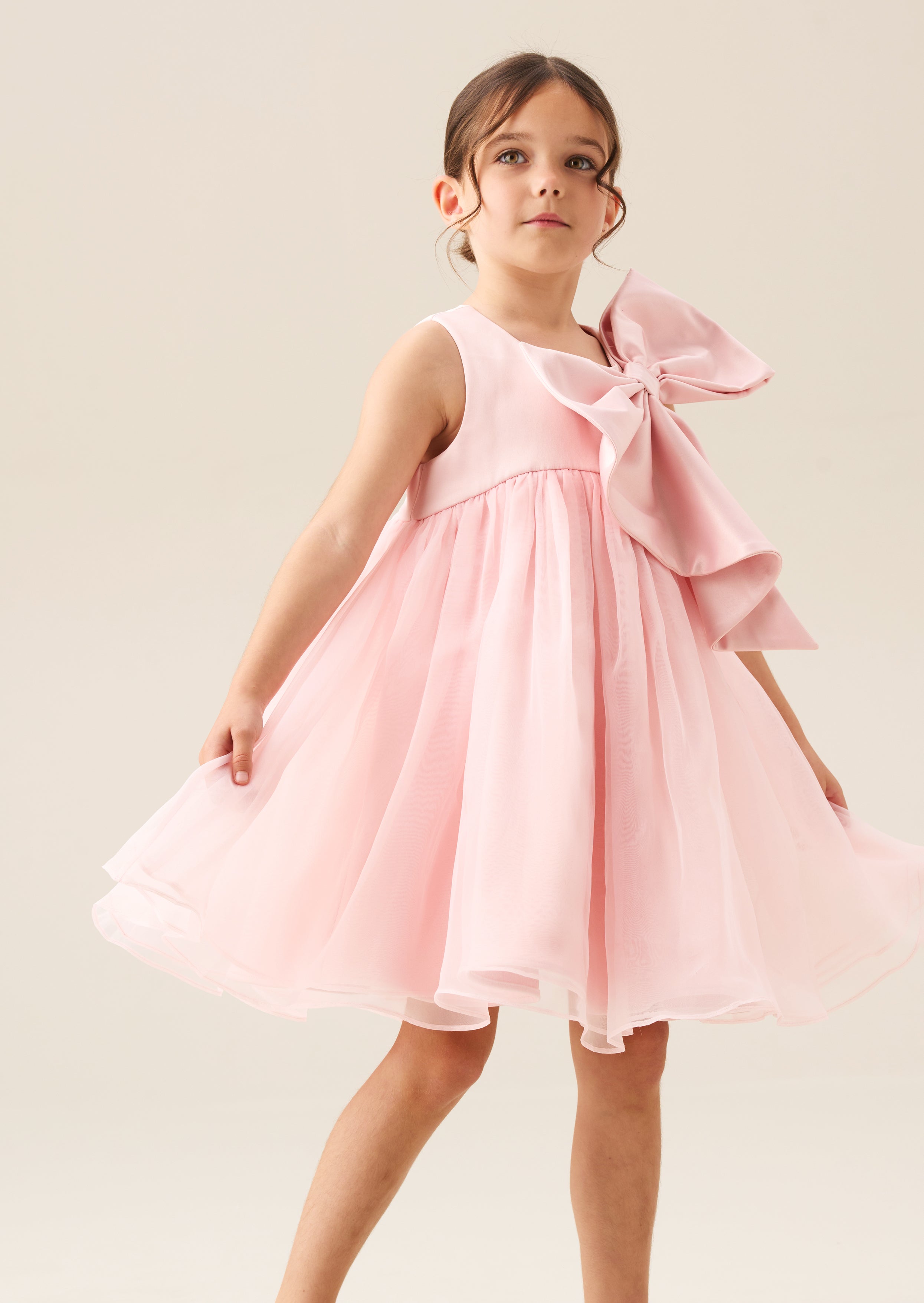 Paris Blush Bow Dress