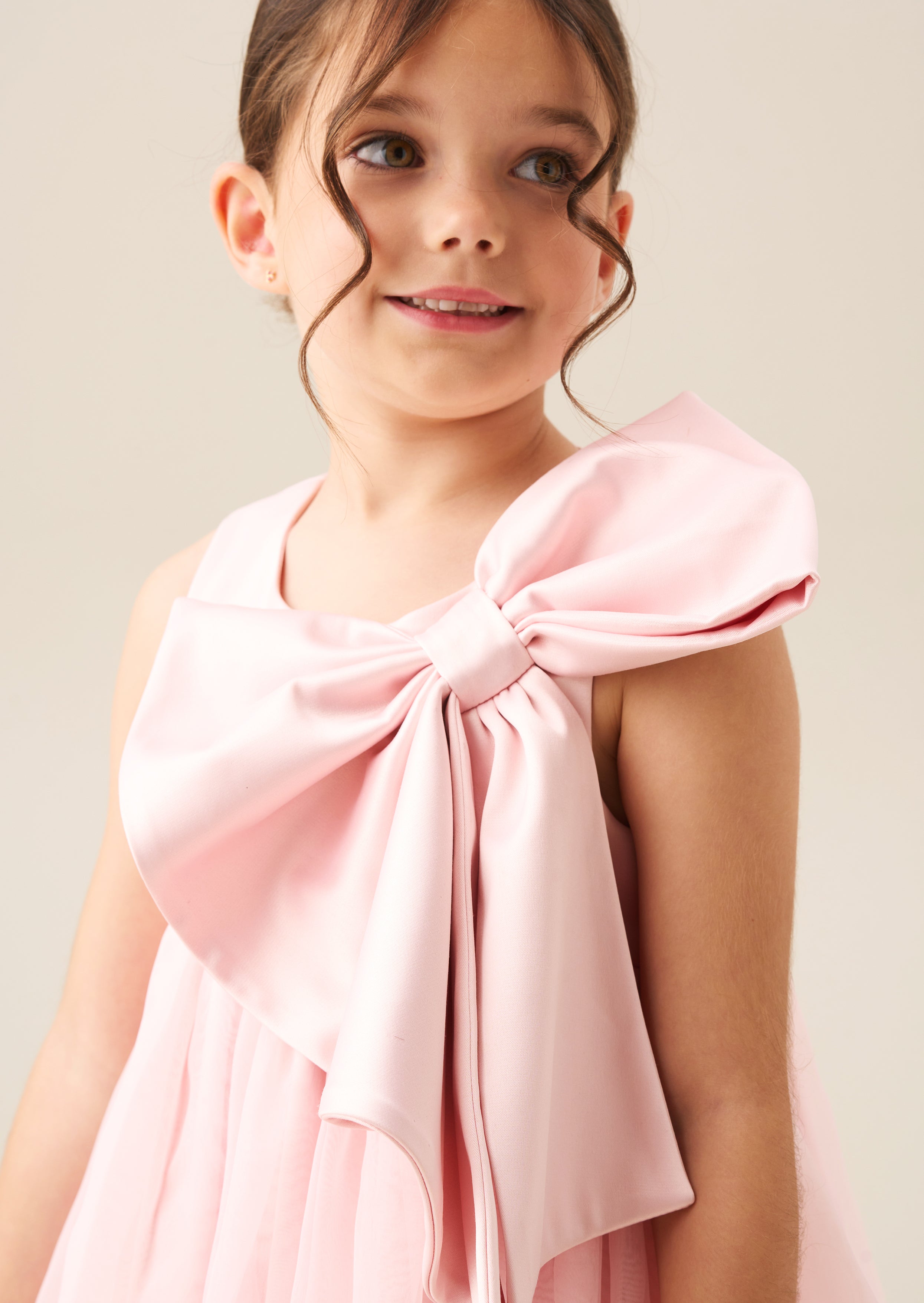 Paris Blush Bow Dress