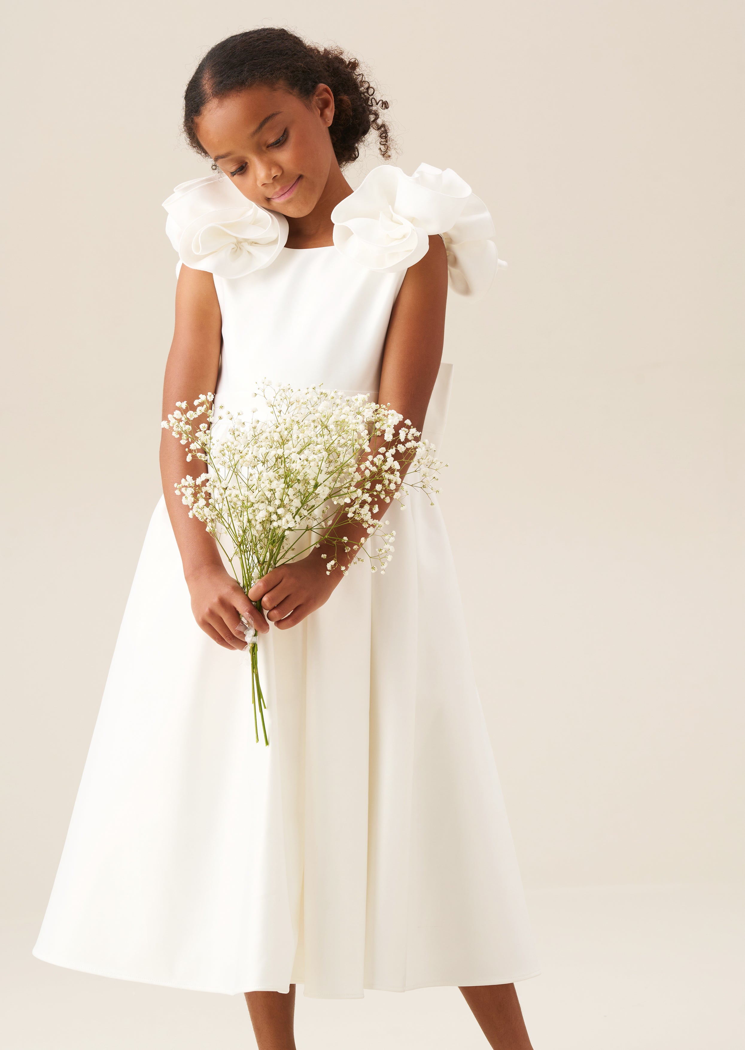 Coco Puff Sleeve Bow Back Dress