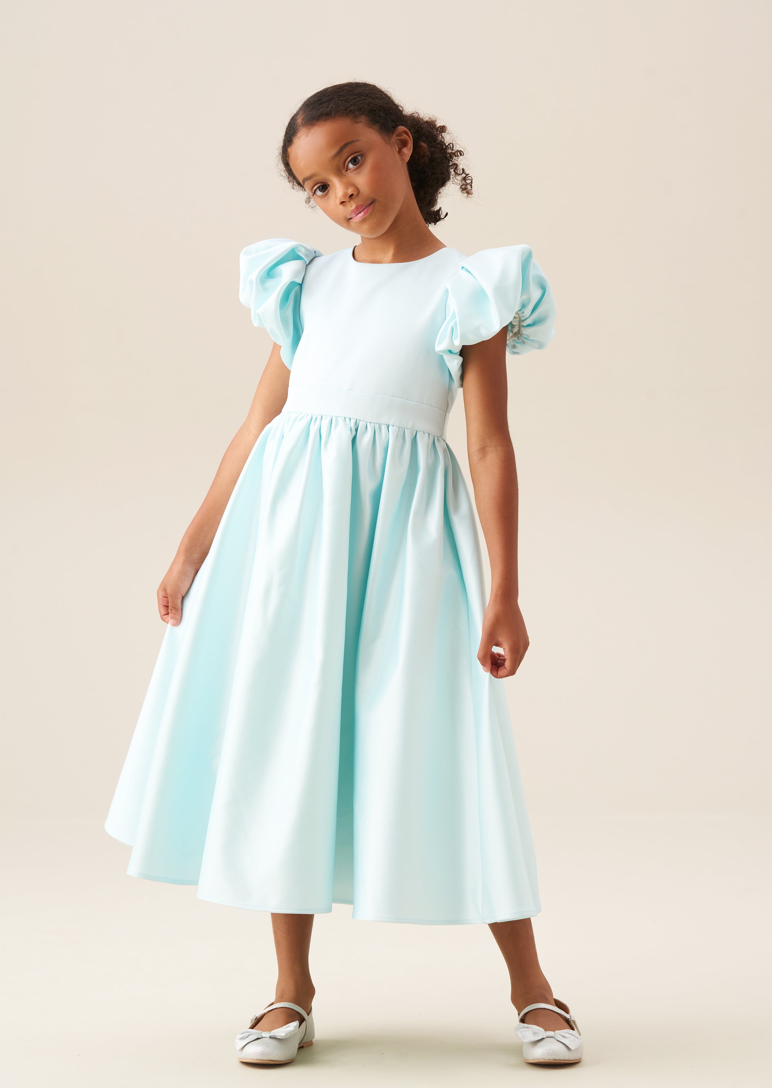 Bluebell Structured Puff Sleeve Dress
