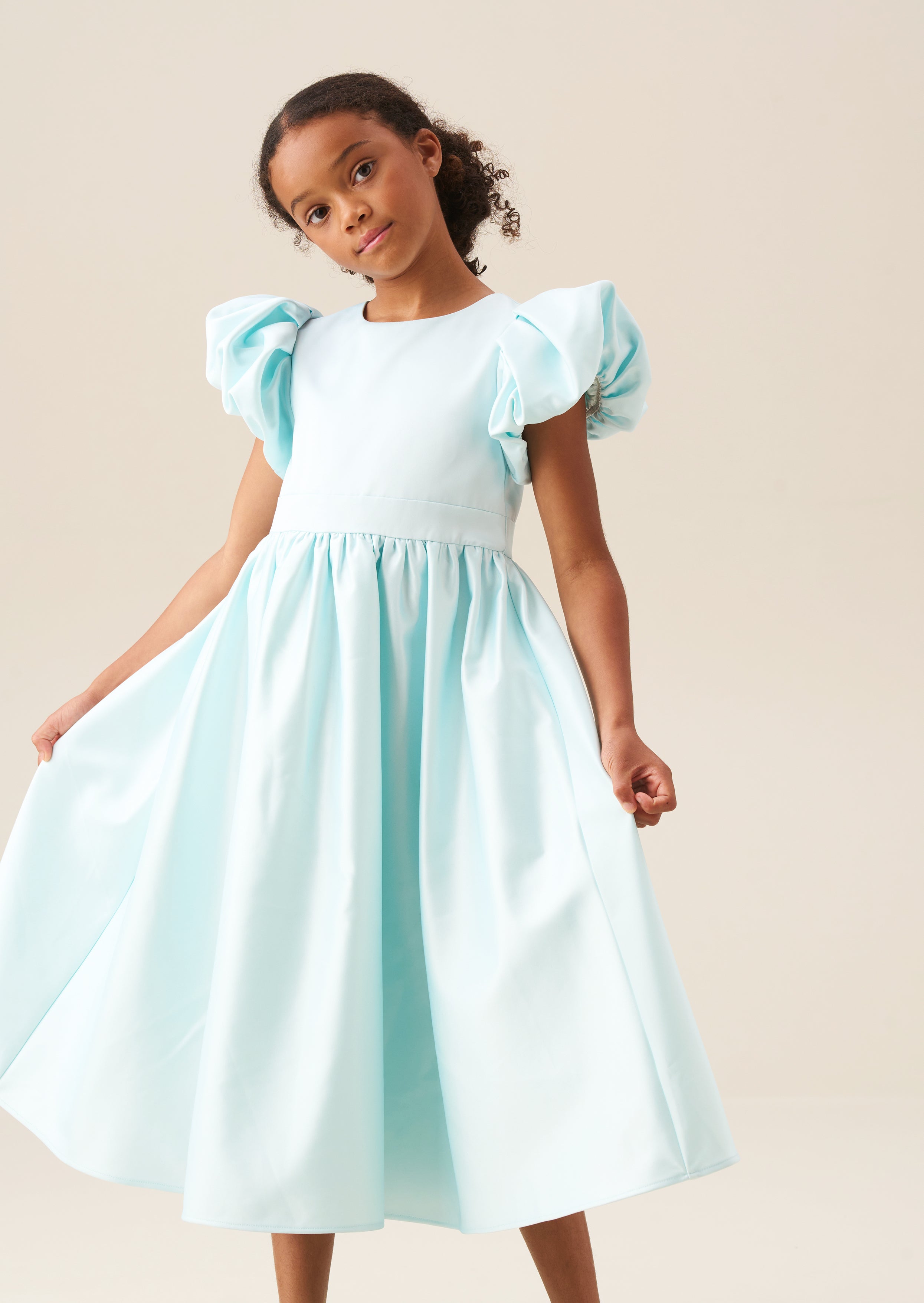 Bluebell Structured Puff Sleeve Dress