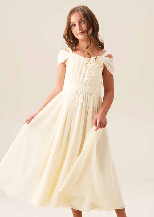 Robe maxi jaune Lena