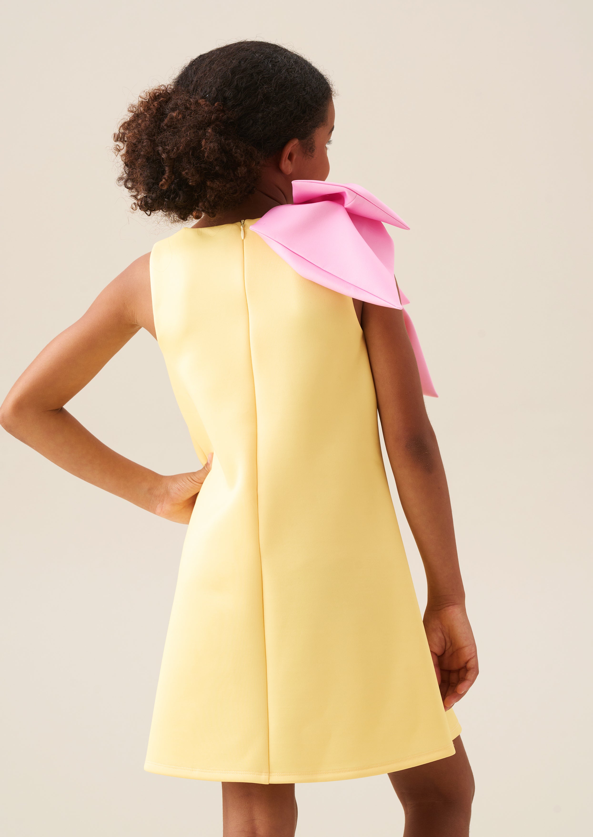 Thea Oversized Bow Shoulder Dress