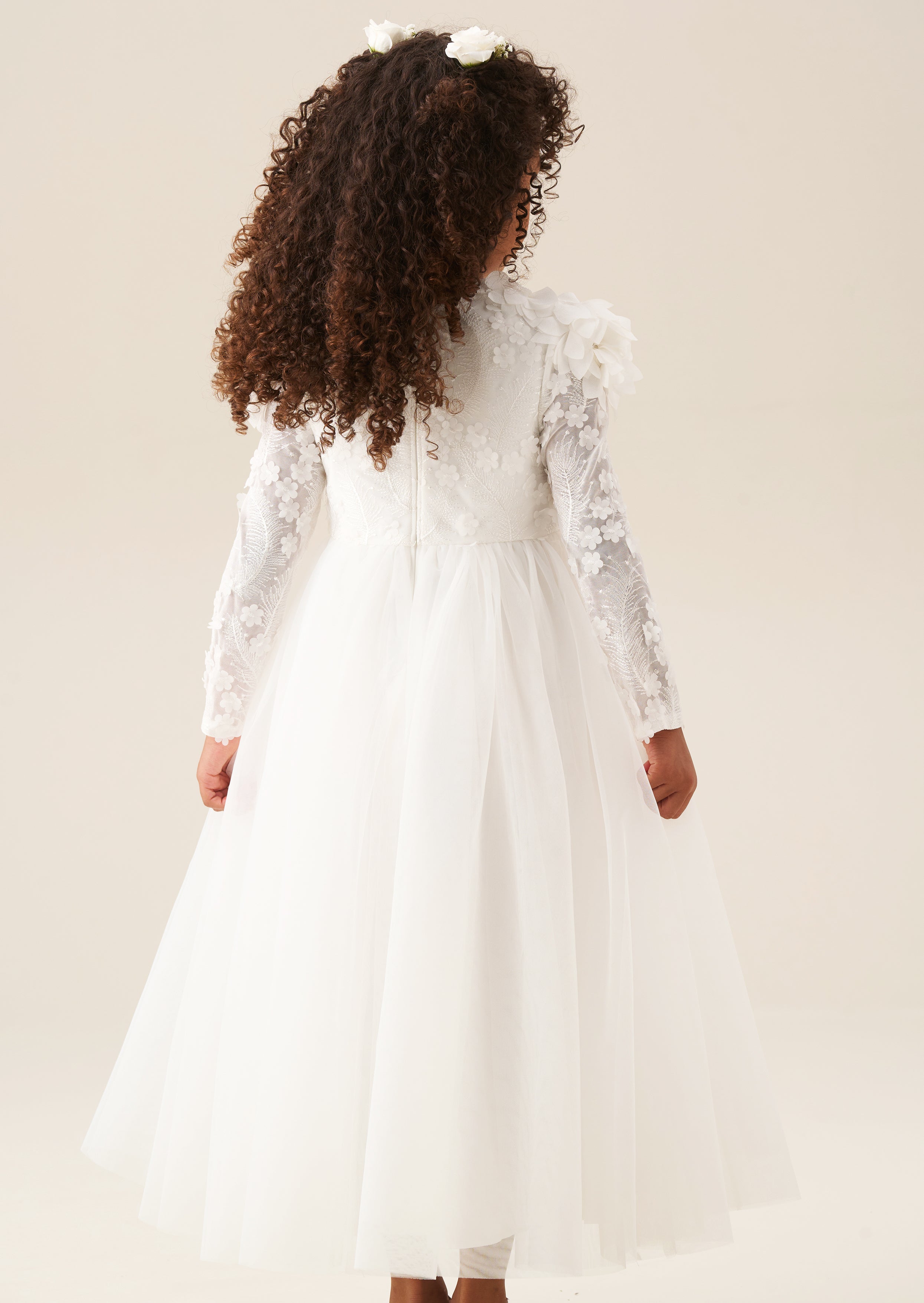 Gabrielle Embellished Mesh Dress