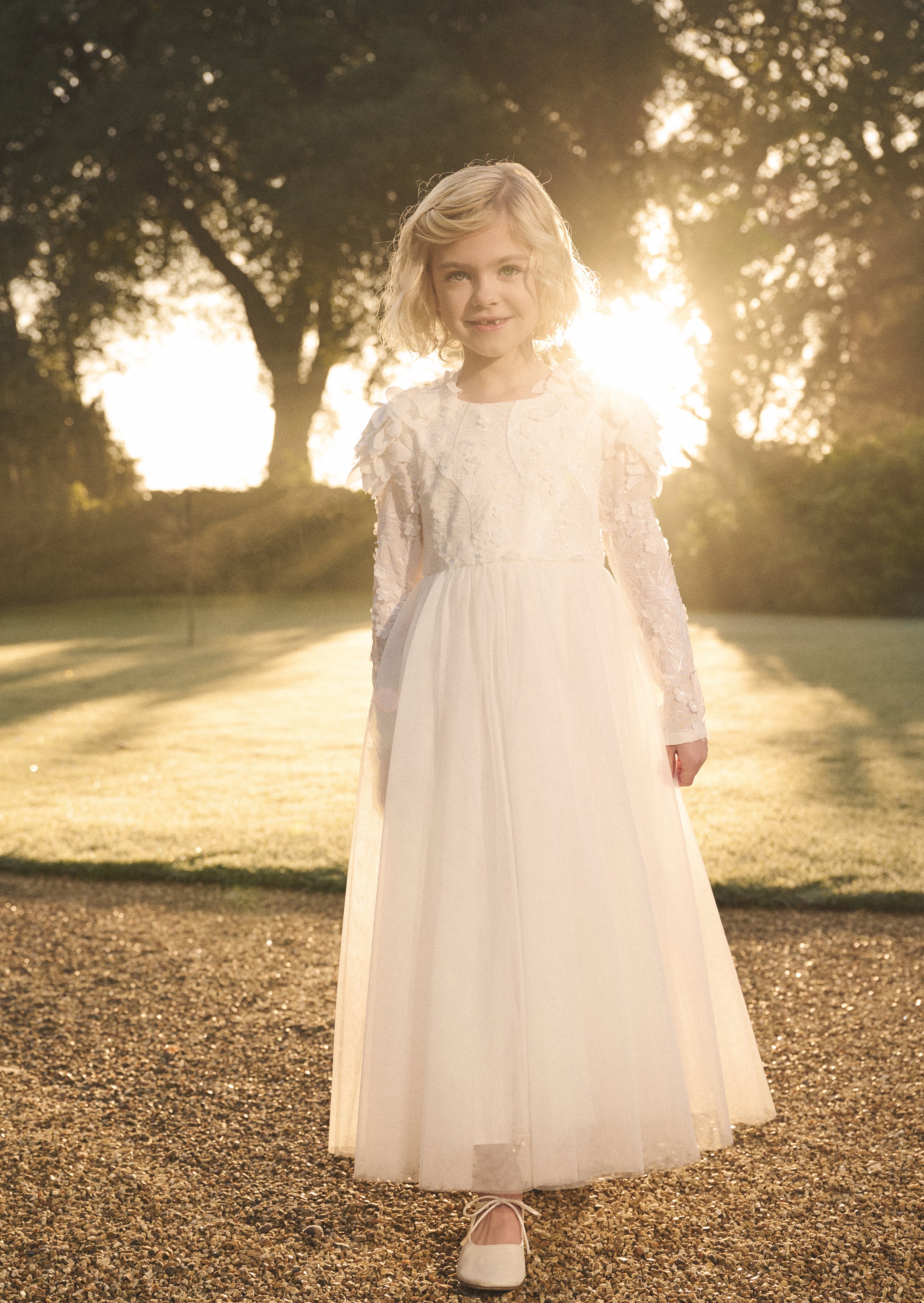 Vestito in rete decorato Gabrielle