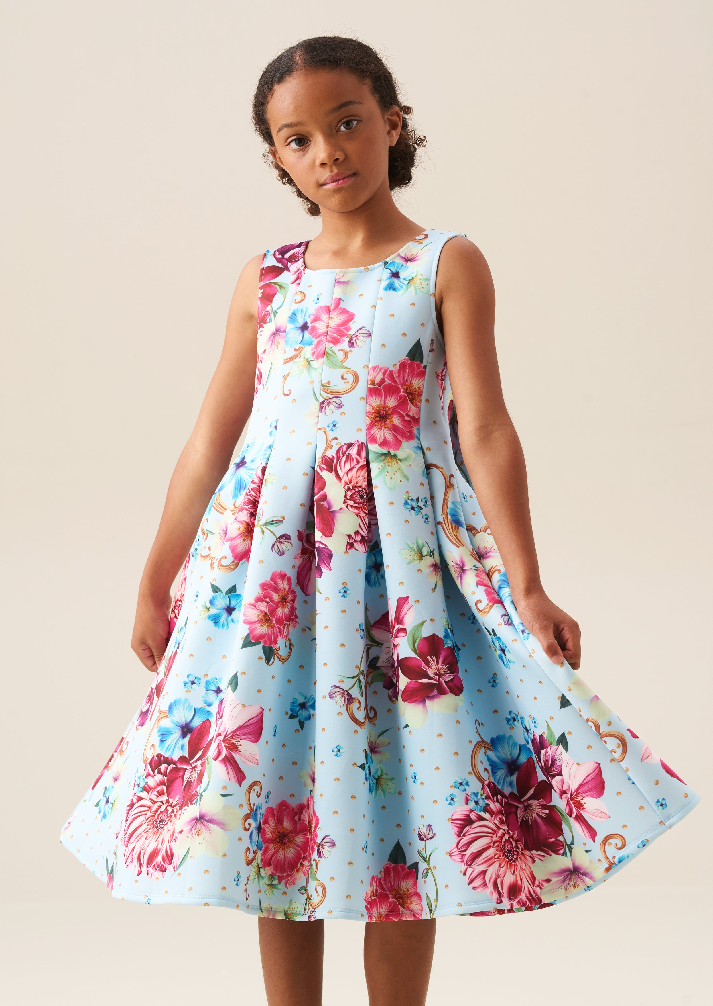 Vestido entallado plisado Lola