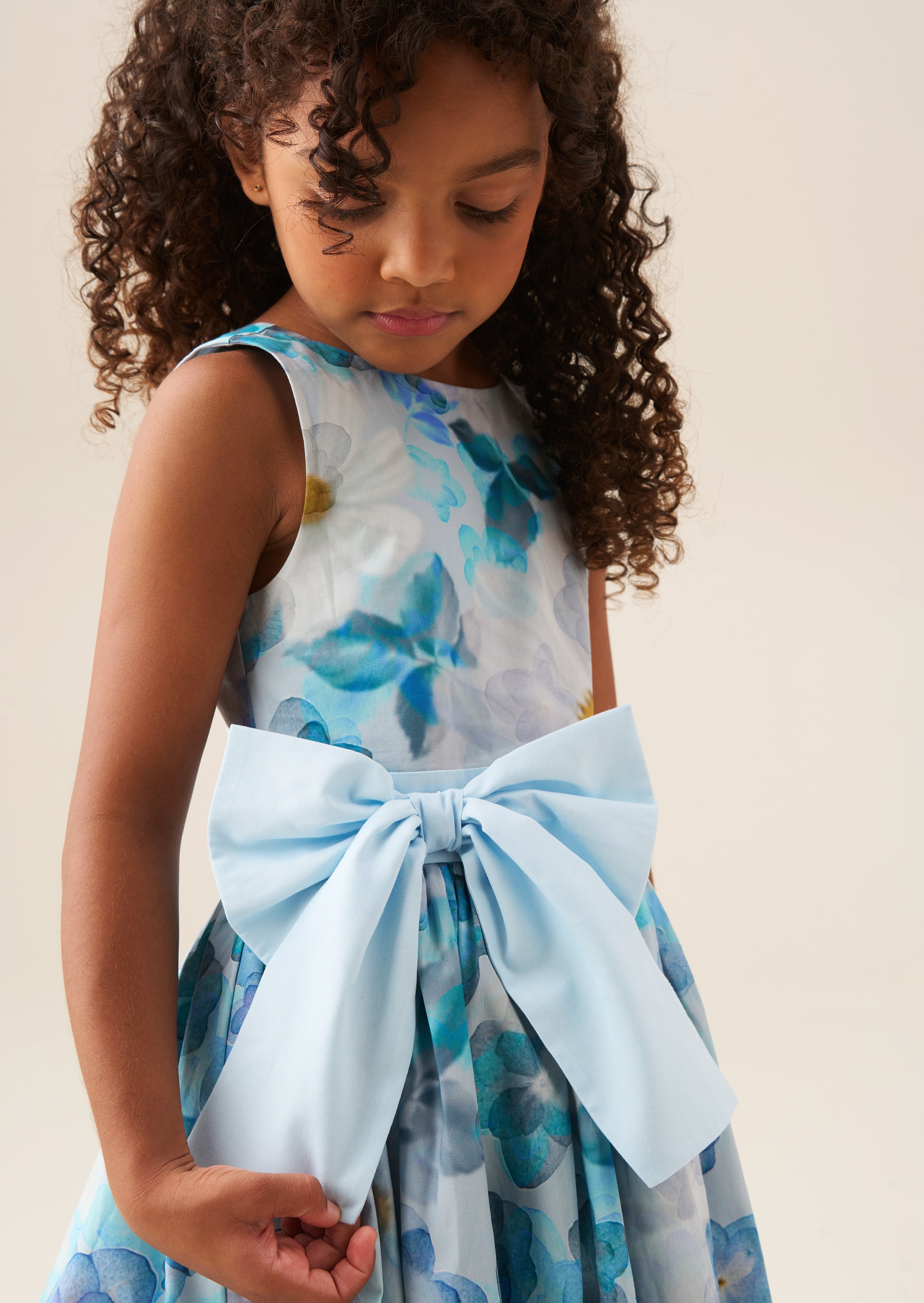 Robe à taille nouée imprimée Elsa