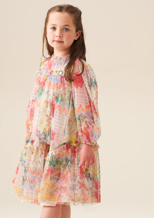 Robe à volants en maille Beatrice