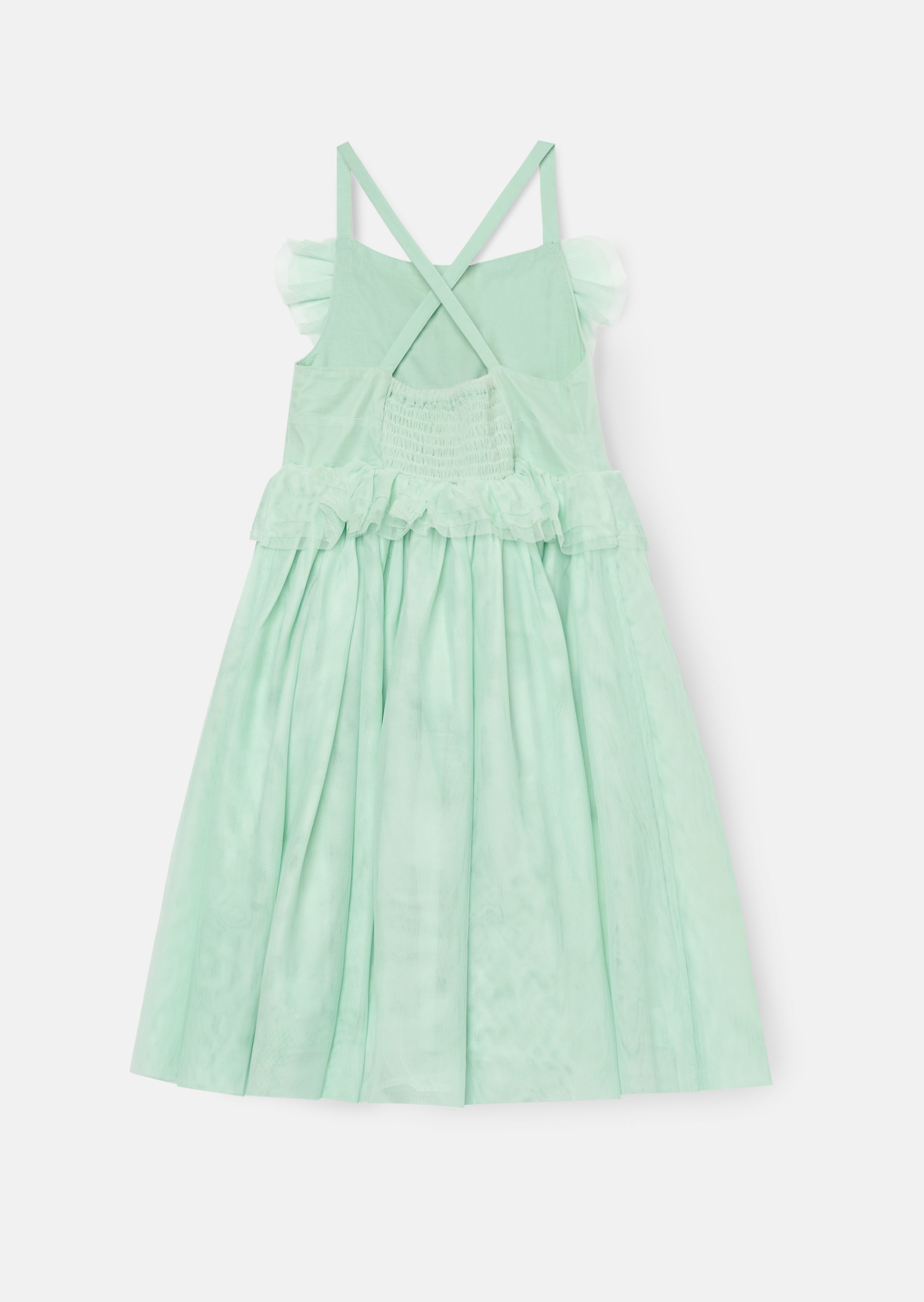 فستان ليليا شبكي بكشكشة