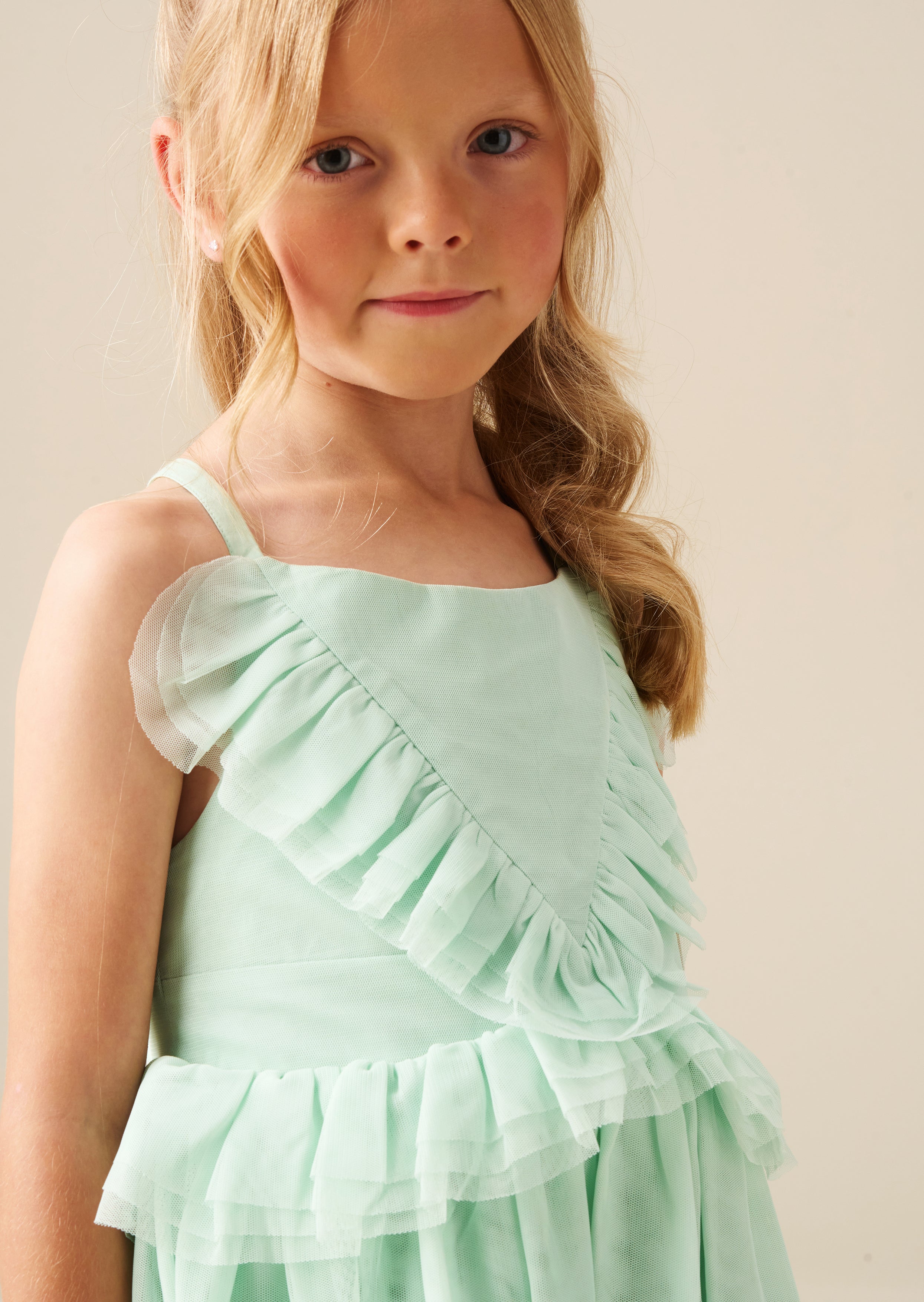 فستان ليليا شبكي بكشكشة