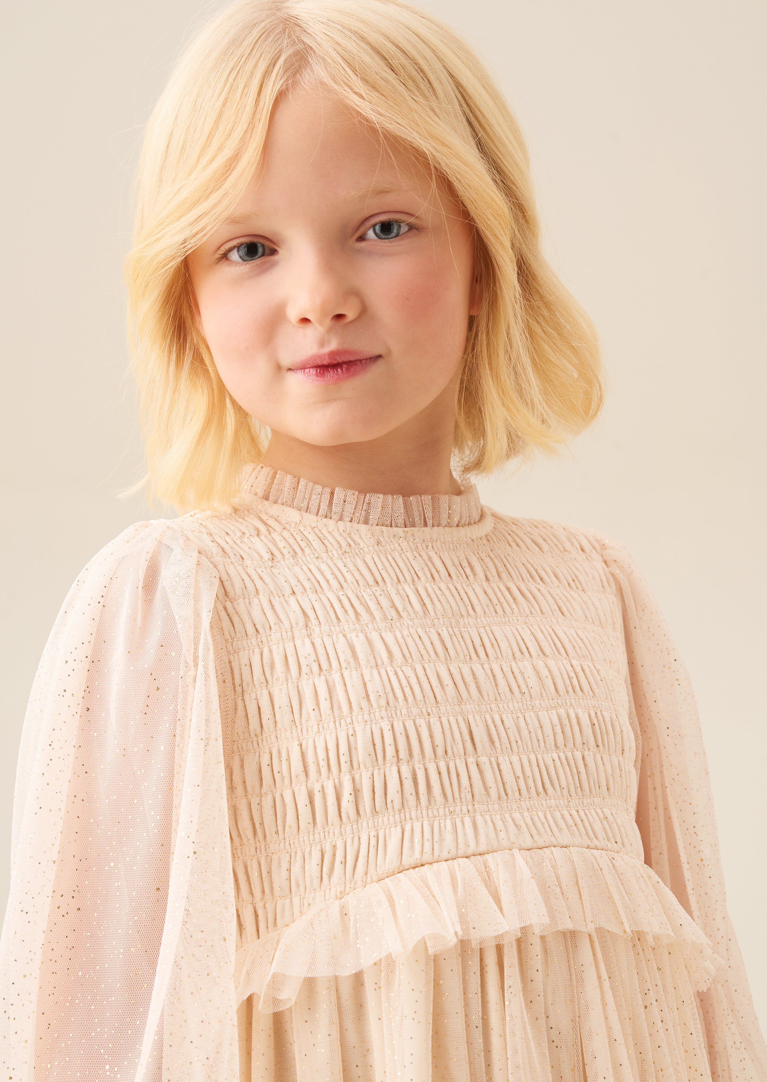 Willow Ivory Balloon Sleeve Boho Dress