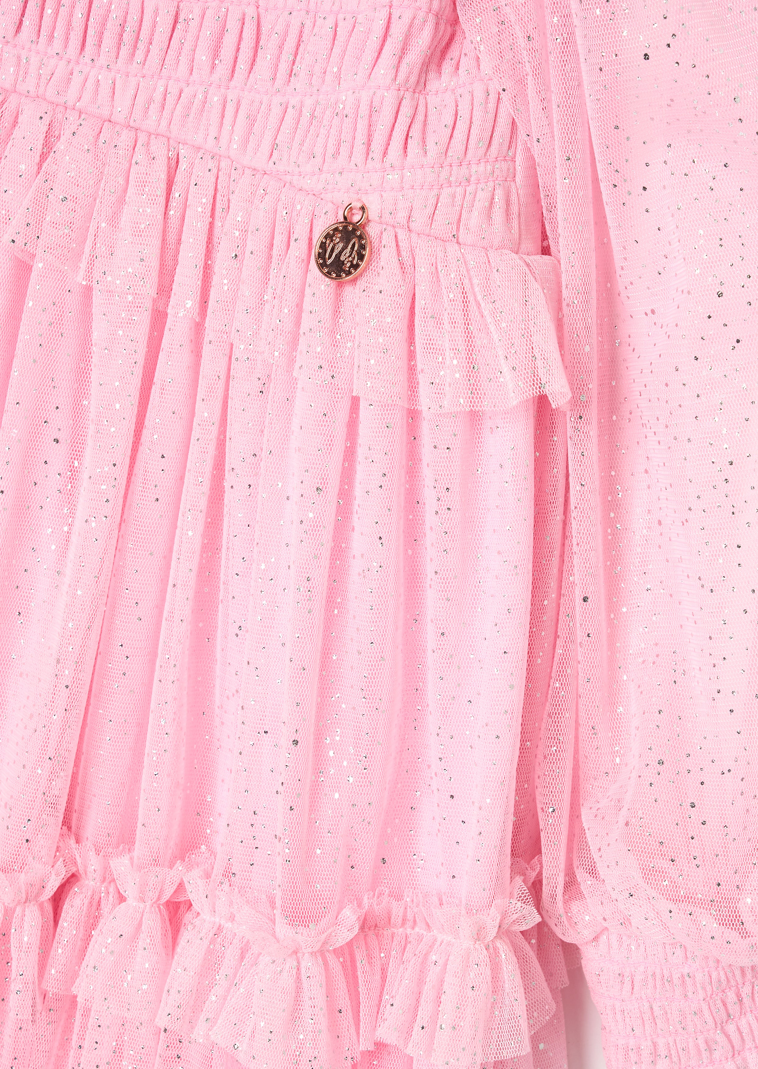 Willow Pink Balloon Sleeve Boho Dress