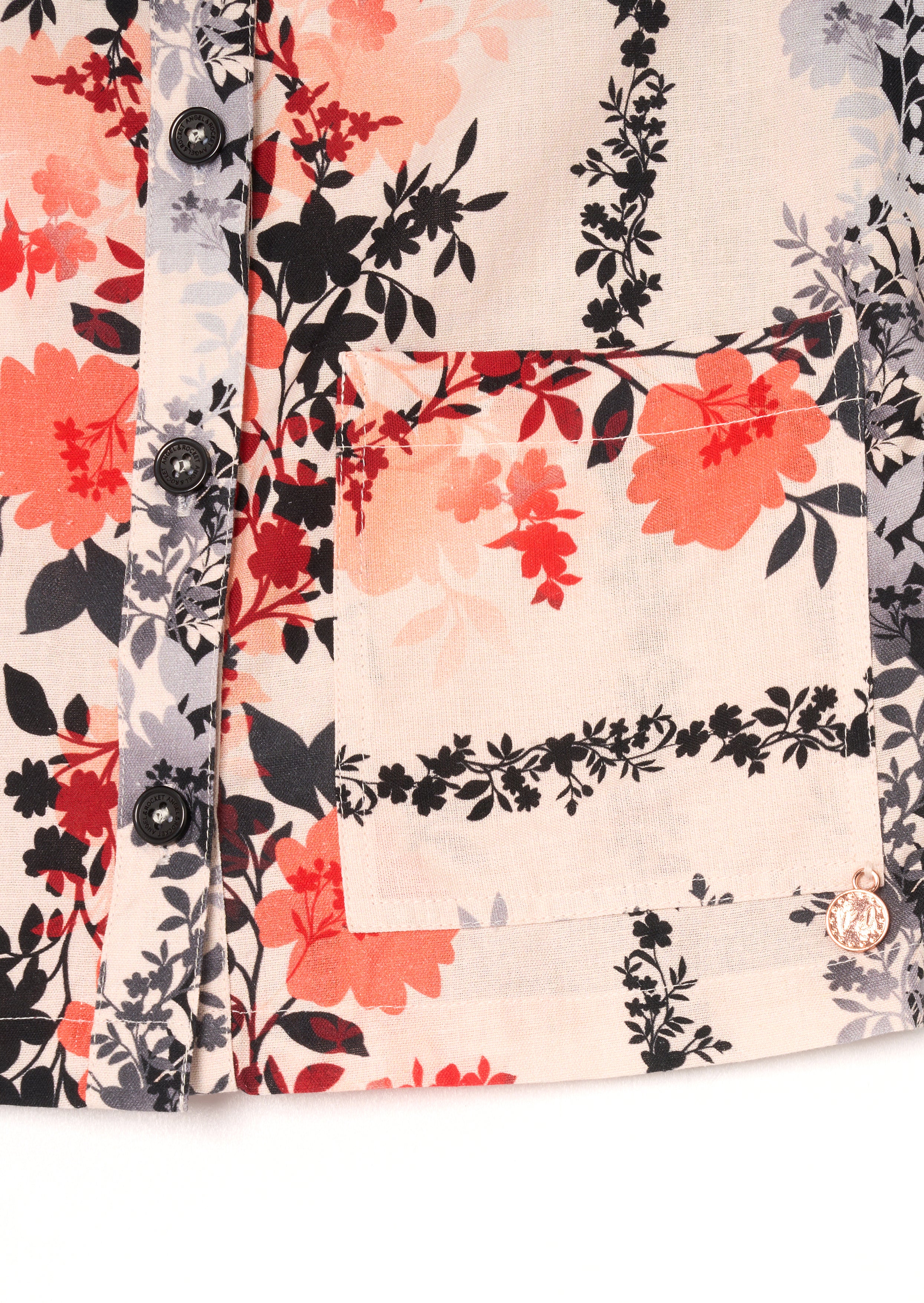 قميص كتان بطبعة بروك