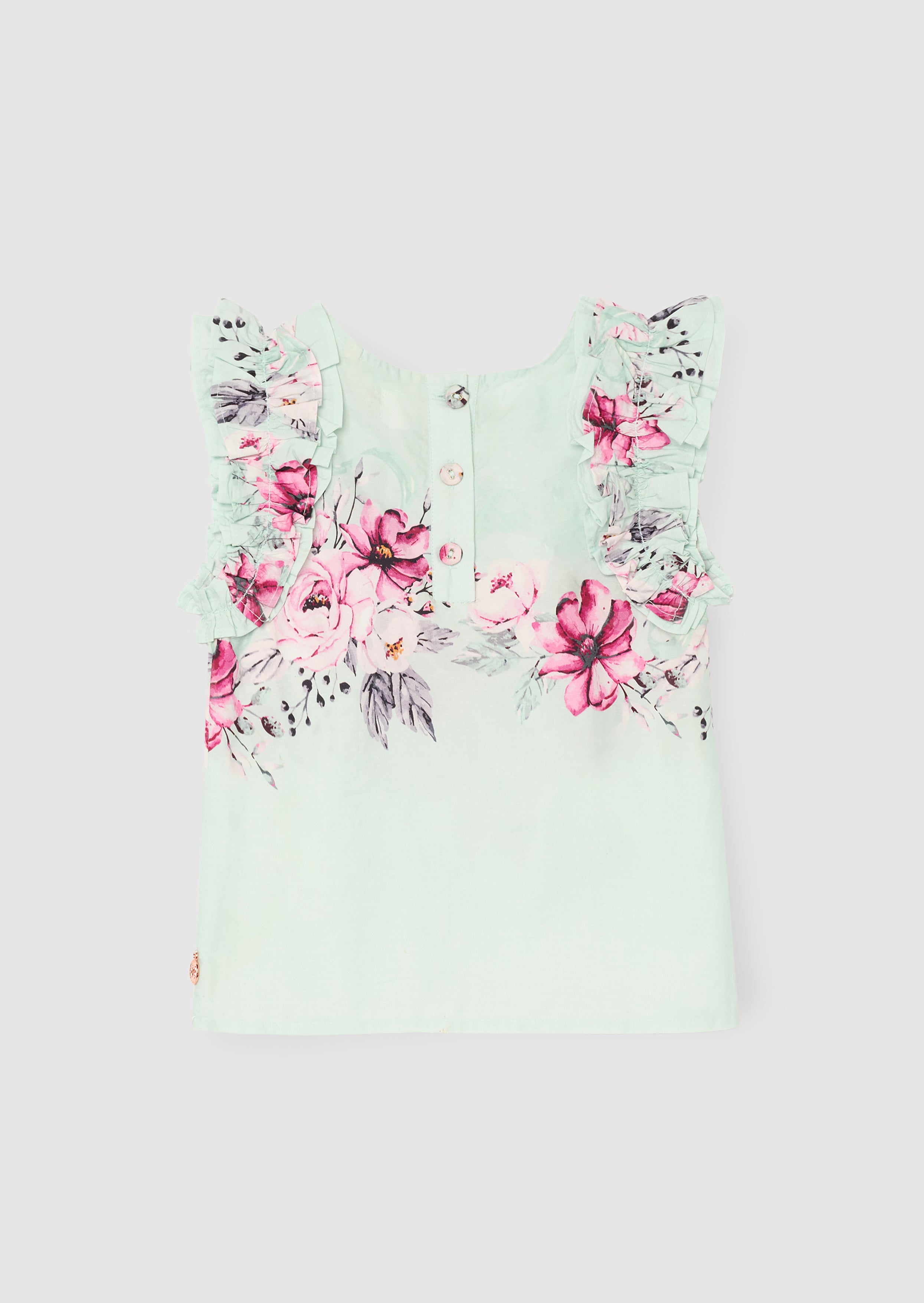 Top con conchiglia arricciata Nina