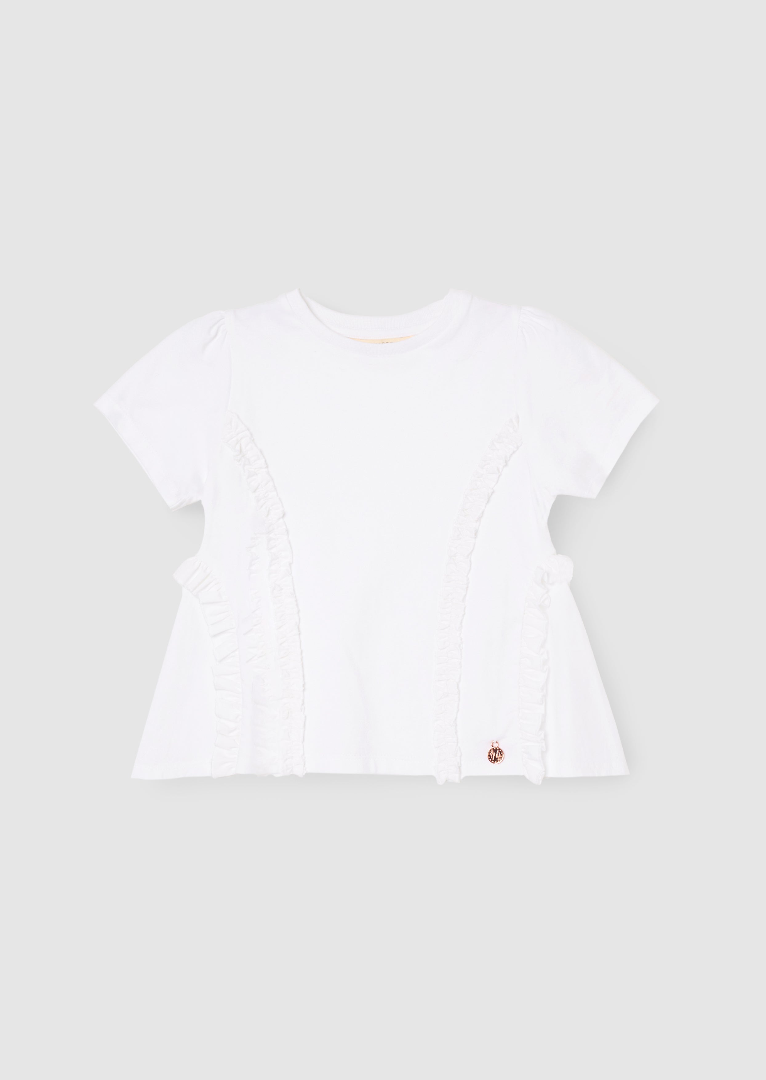 Pippa Gewebtes Peplum Rüschent-Shirt